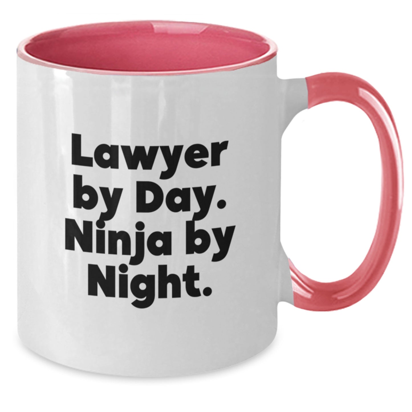 Funny Lawyer Gifts from Friends, Men, Women - Lawyer By Day. Ninja By Night. Two Tone Coffee Mug for Graduation Unique Presents - Additional