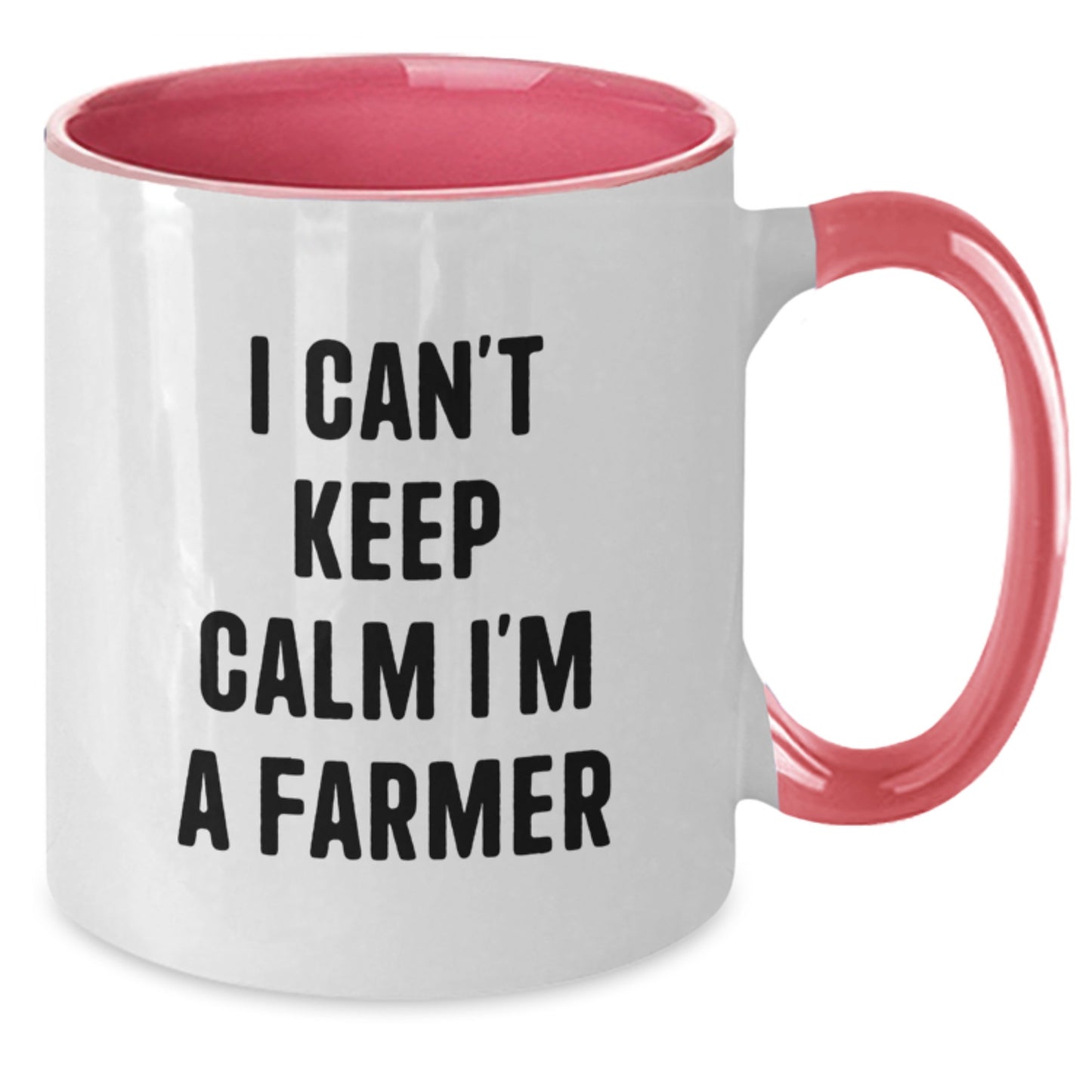Funny I'm A Farmer Gifts from Family to Farmer Friends and Family on Mother's Day Unique Two Tone Coffee Mugs - Additional