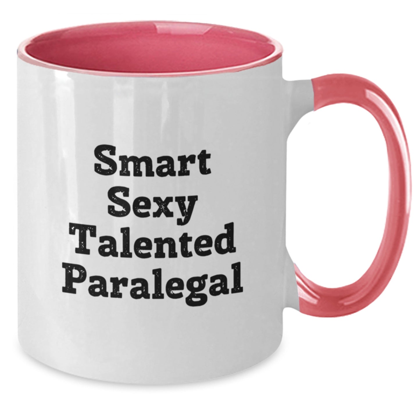 Funny Paralegal Gifts from Friends for Valentine's Unique Two Tone Coffee Mug - Additional