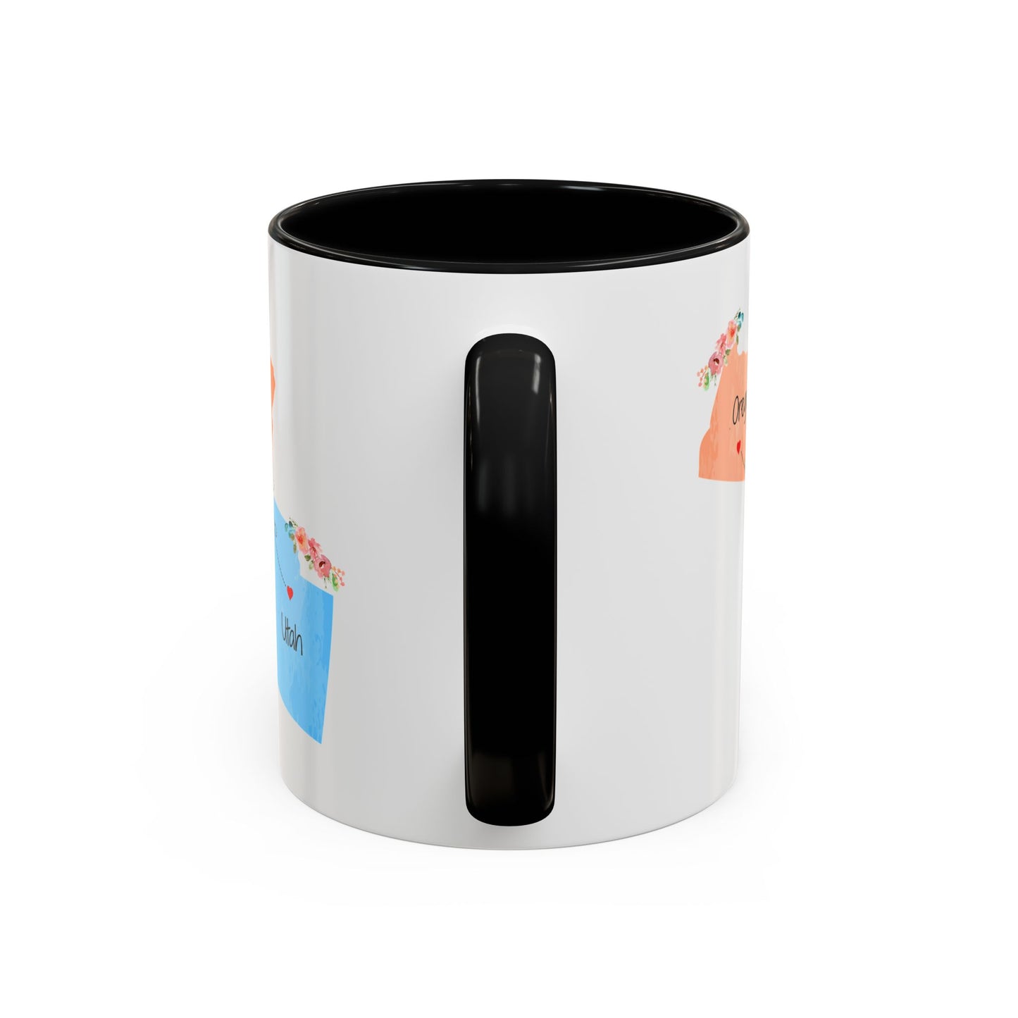 Oregon Utah Coffee Mug - Two Tone Design | Long Distance Gift