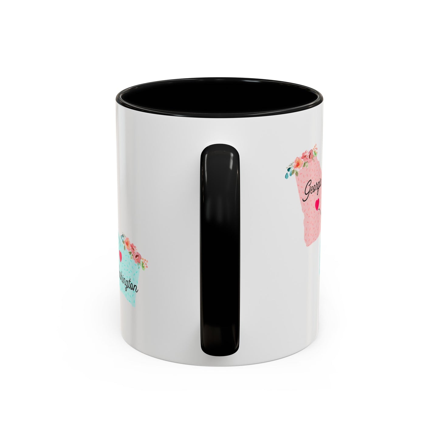 Long Distance Relationship Coffee Mug - Georgia & Washington Design | Perfect Gift for Movers