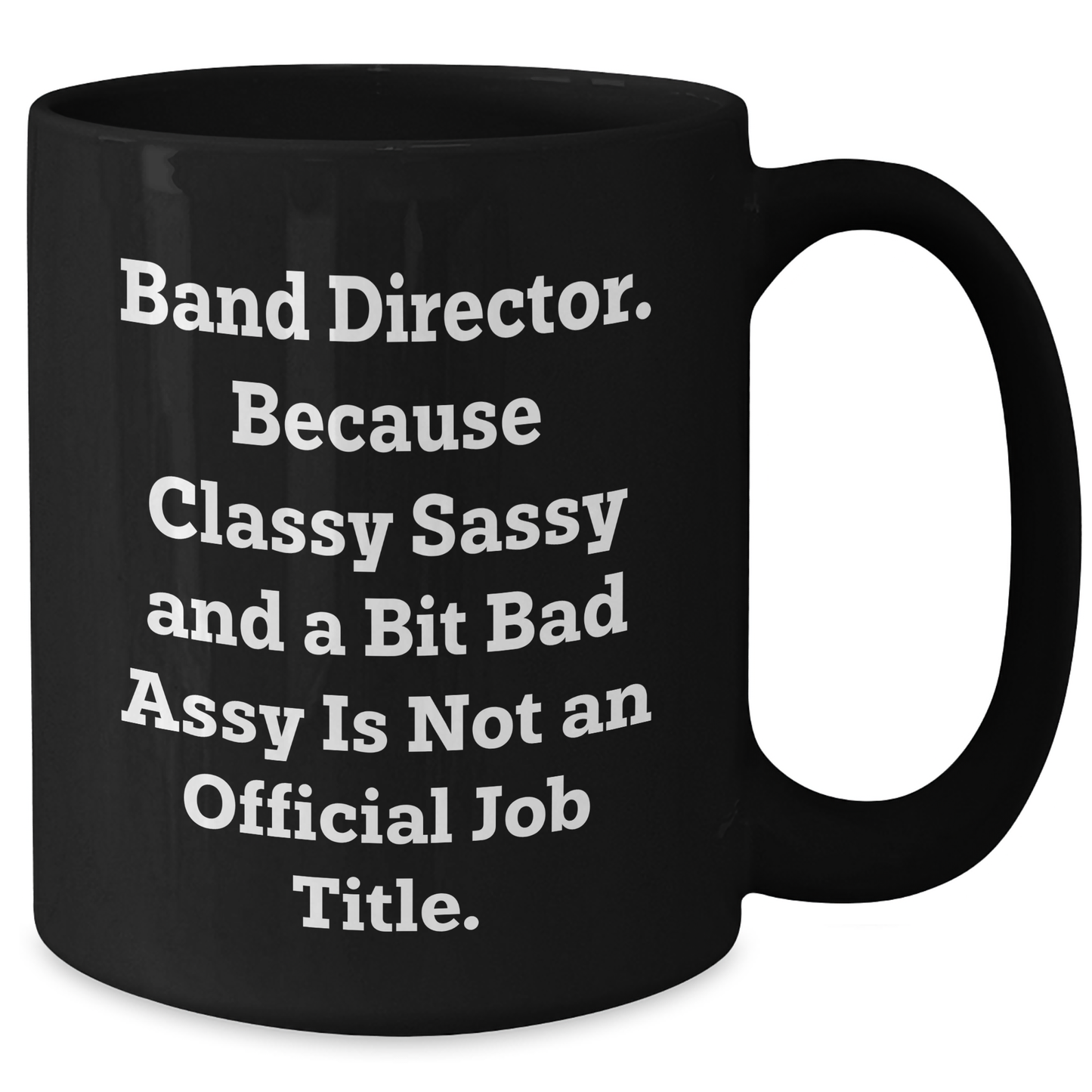 Funny Band Director Gifts from Friends - 'Band Director. Because Classy Sassy And A Bit Fearlessy Is Not An Official Job Title.' Graduation Unique Gifts for Band Director - Additional