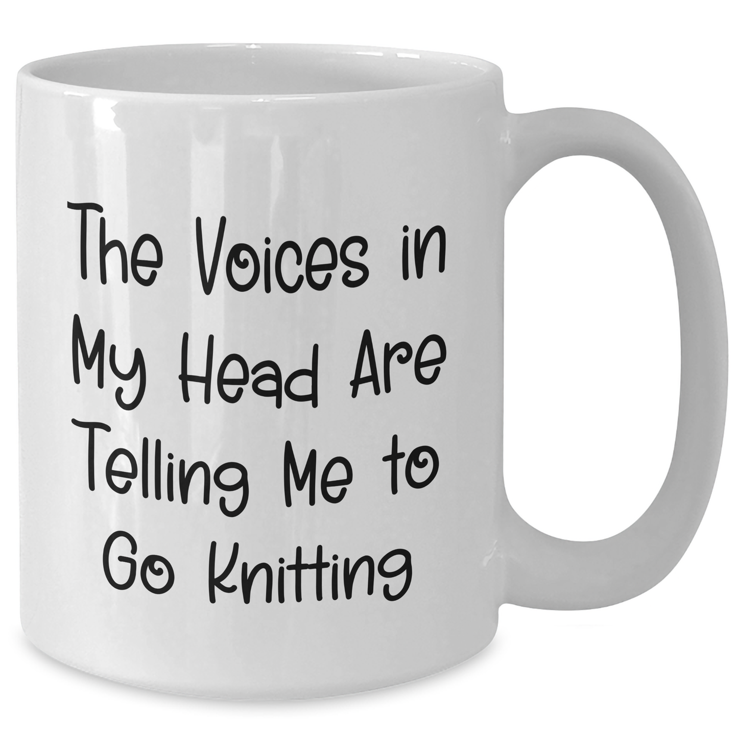 Knitting Humor Gifts from Men to Knitting Enthusiasts - White Coffee Mug, Funny Quote, Father's Day Unique Gifts - Additional