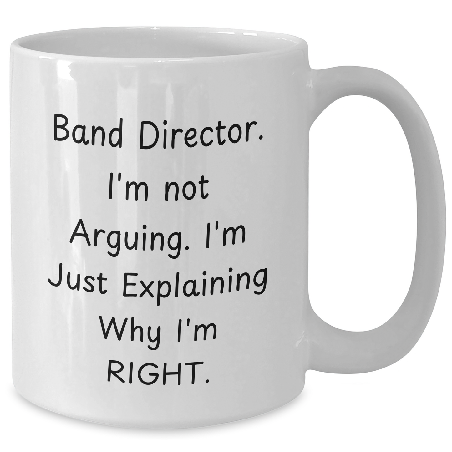 Funny Band Director Gifts from Friends, Funny White Coffee Mug for Band Director, Graduation Unique Gifts - Additional