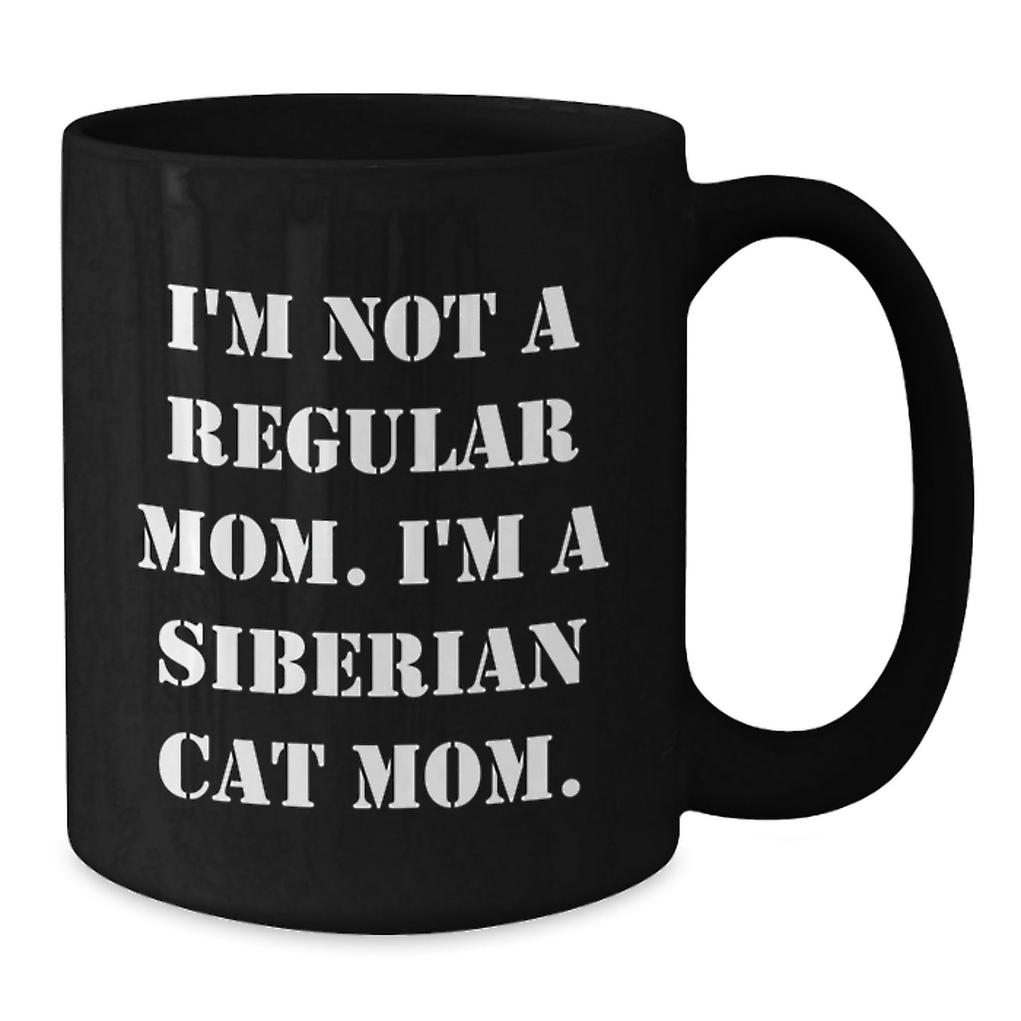 Siberian Cat Mom Funny Black Coffee Mug Gifts from Family for Christmas - Additional