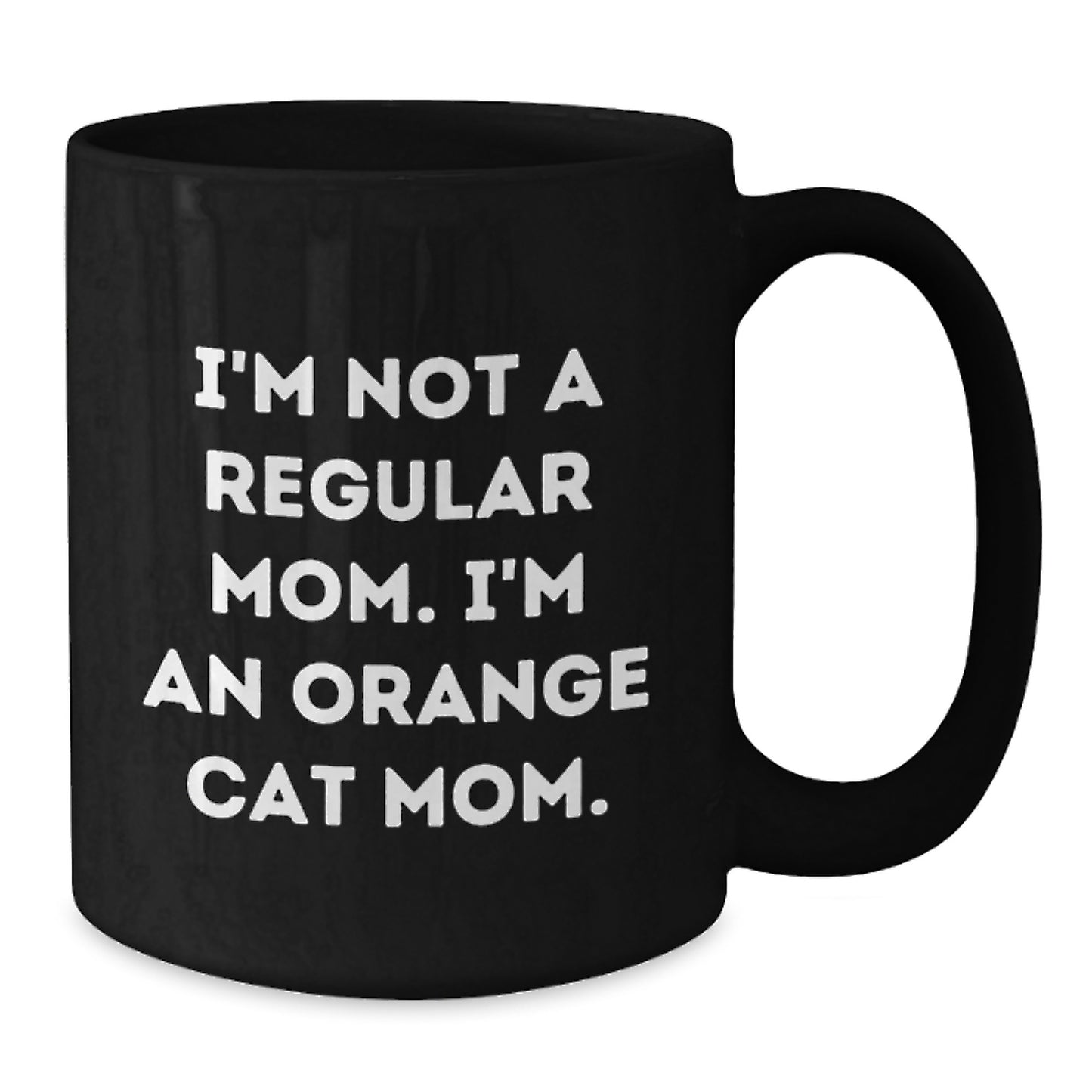 Funny Orange Cat Mom Gifts from Men to Women, Black Coffee Mug for Orange Cat Enthusiasts, Unique Graduation Unique Gifts - Additional