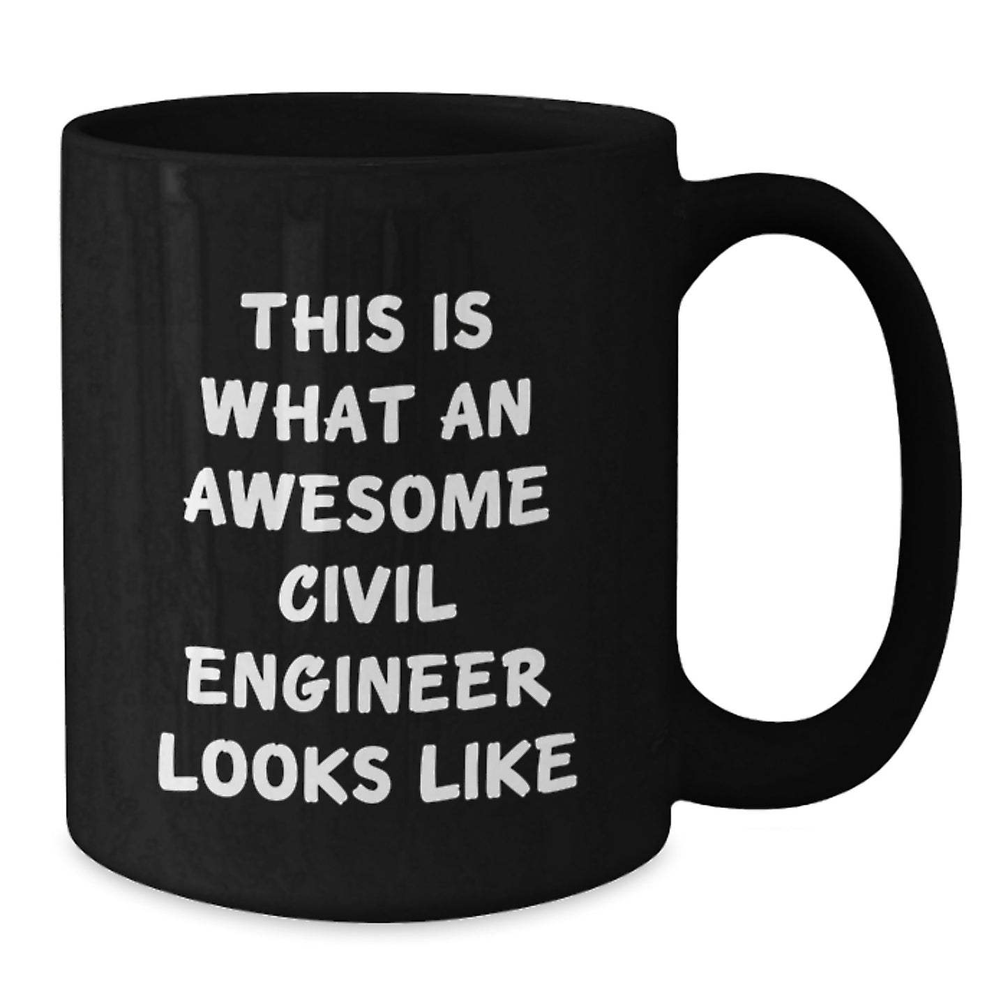 Civil Engineer Keepsake Mug for Him – 11oz Black Graduation Gift - Additional