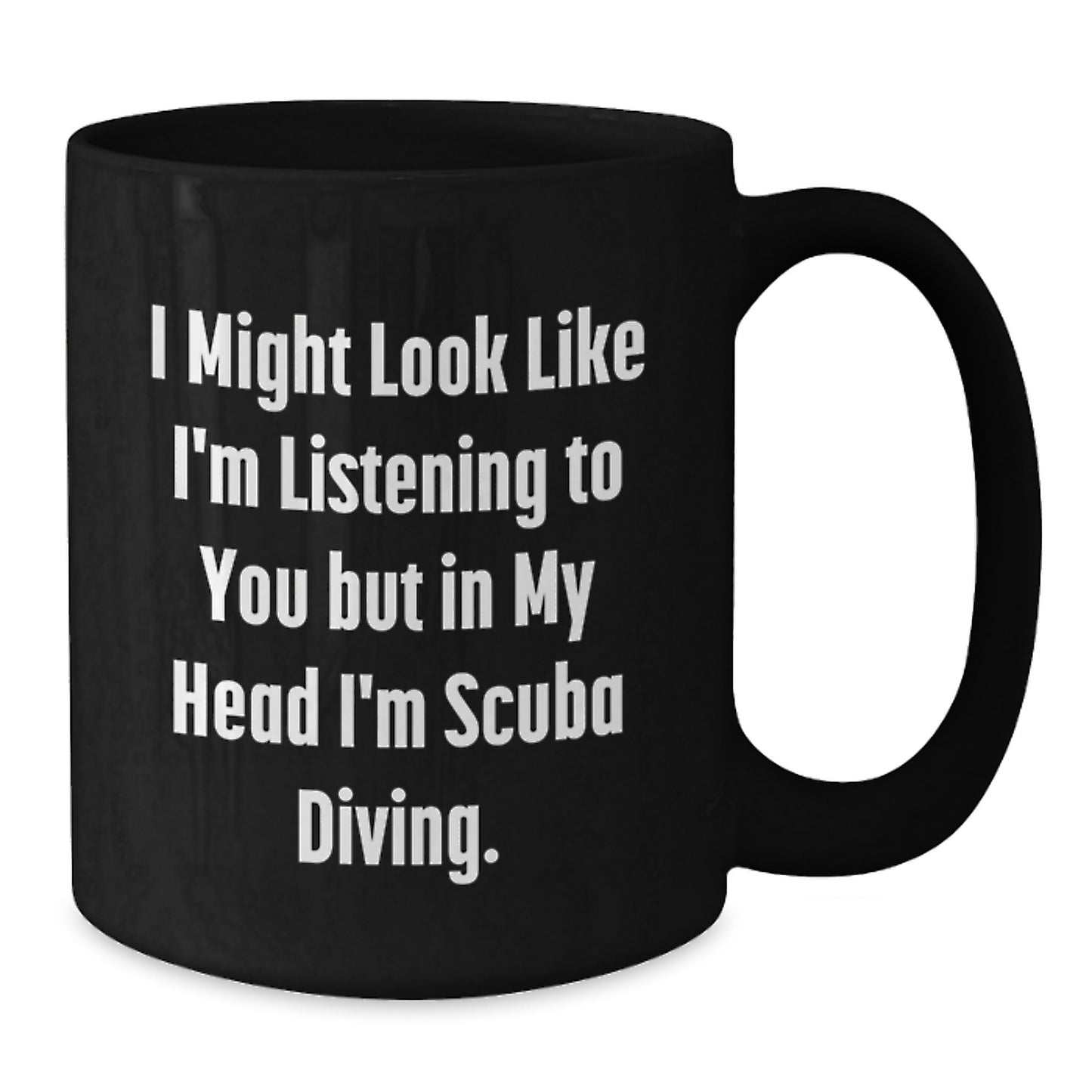 Scuba Diving Keepsake Black Coffee Mug for Him Birthday Gift - Additional
