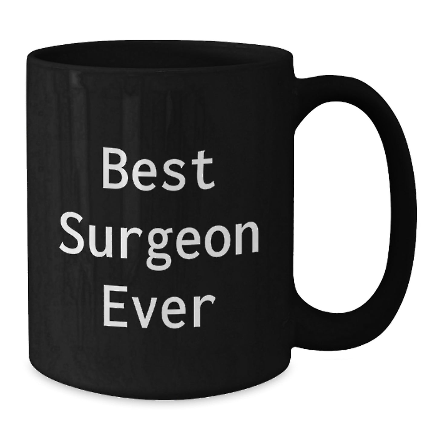 Surgeon Keepsake Black Coffee Mug for Him Birthday Gift with Quote - Additional