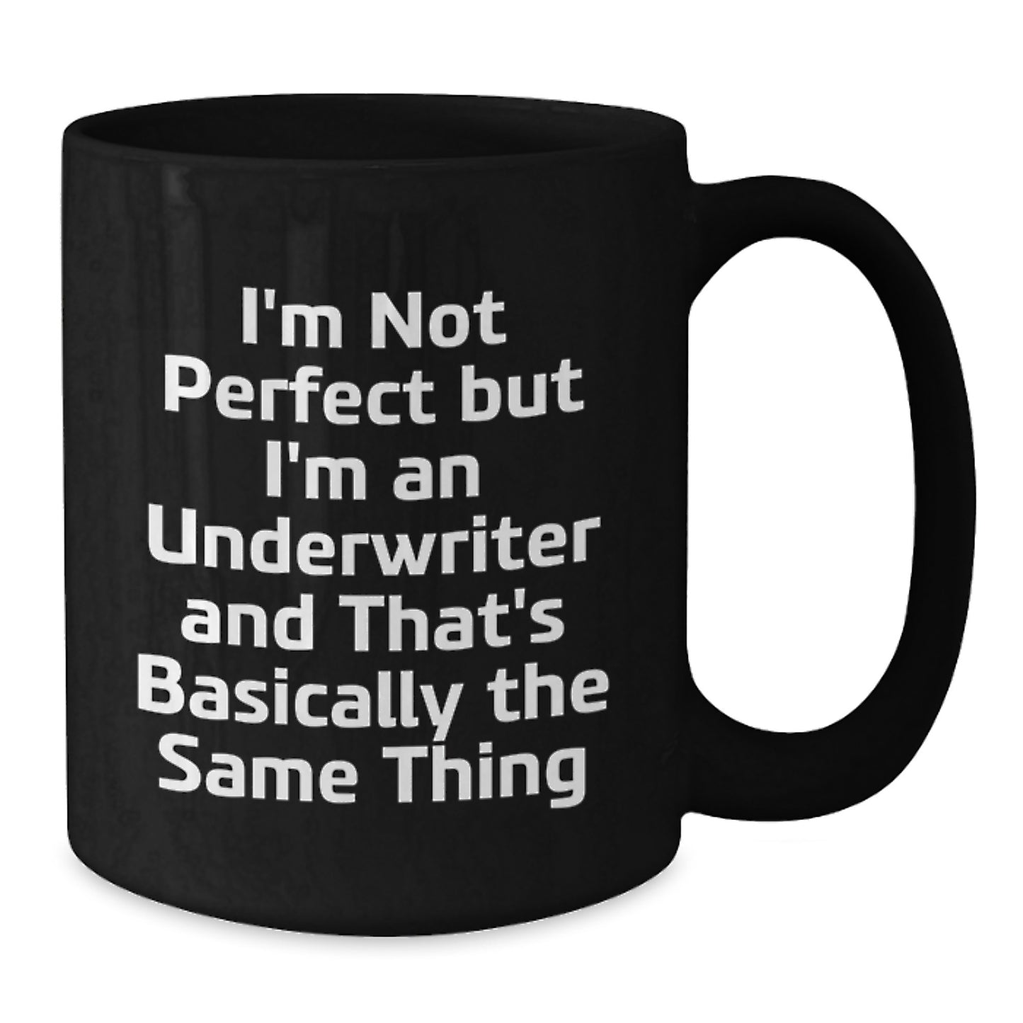 Underwriter Keepsake Black Coffee Mug 11oz Premium for Him Birthday Gift - Additional