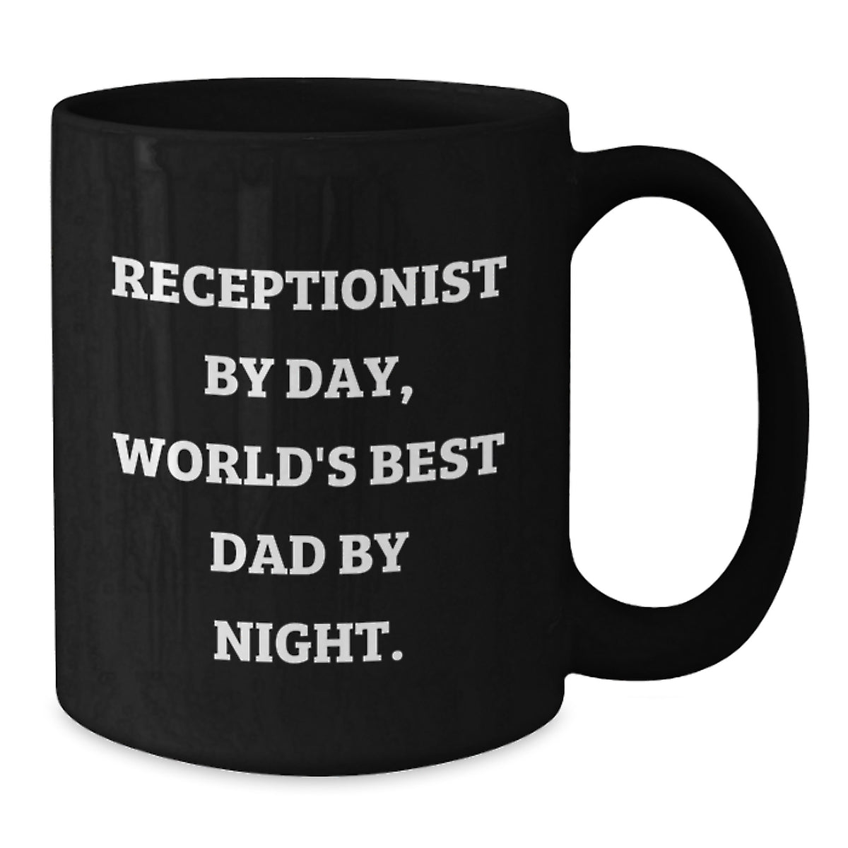 Receptionist Gifts, Funny Quote, Black Coffee Mug, Graduation Unique, Gifts from Mom to Daughter - Additional