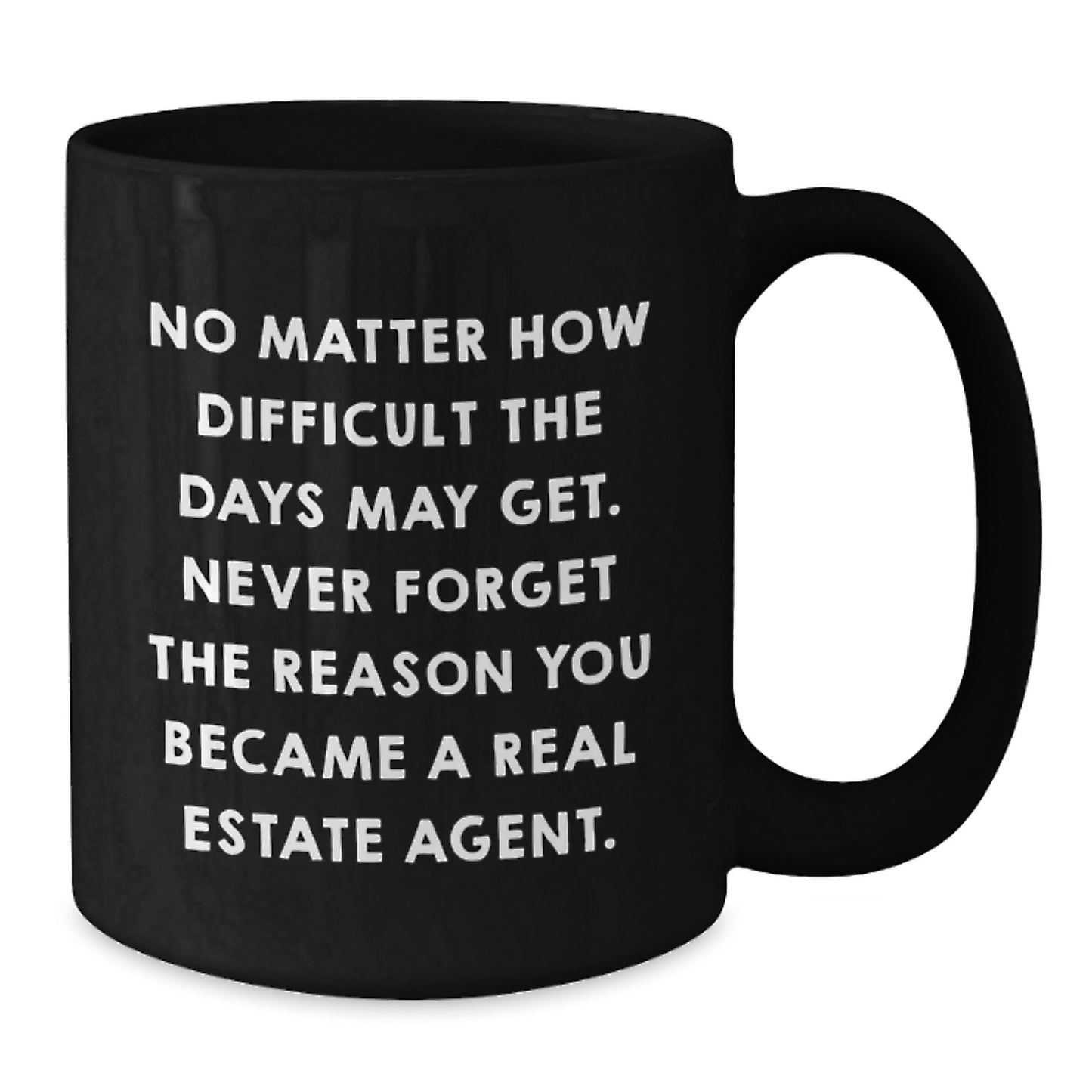 Funny Real Estate Agent Gifts from Friends Birthday Unique Mugs with Inspirational Quote for Real Estate Agents, Gifts for Real Estate Agents, Black Coffee Mug - Additional