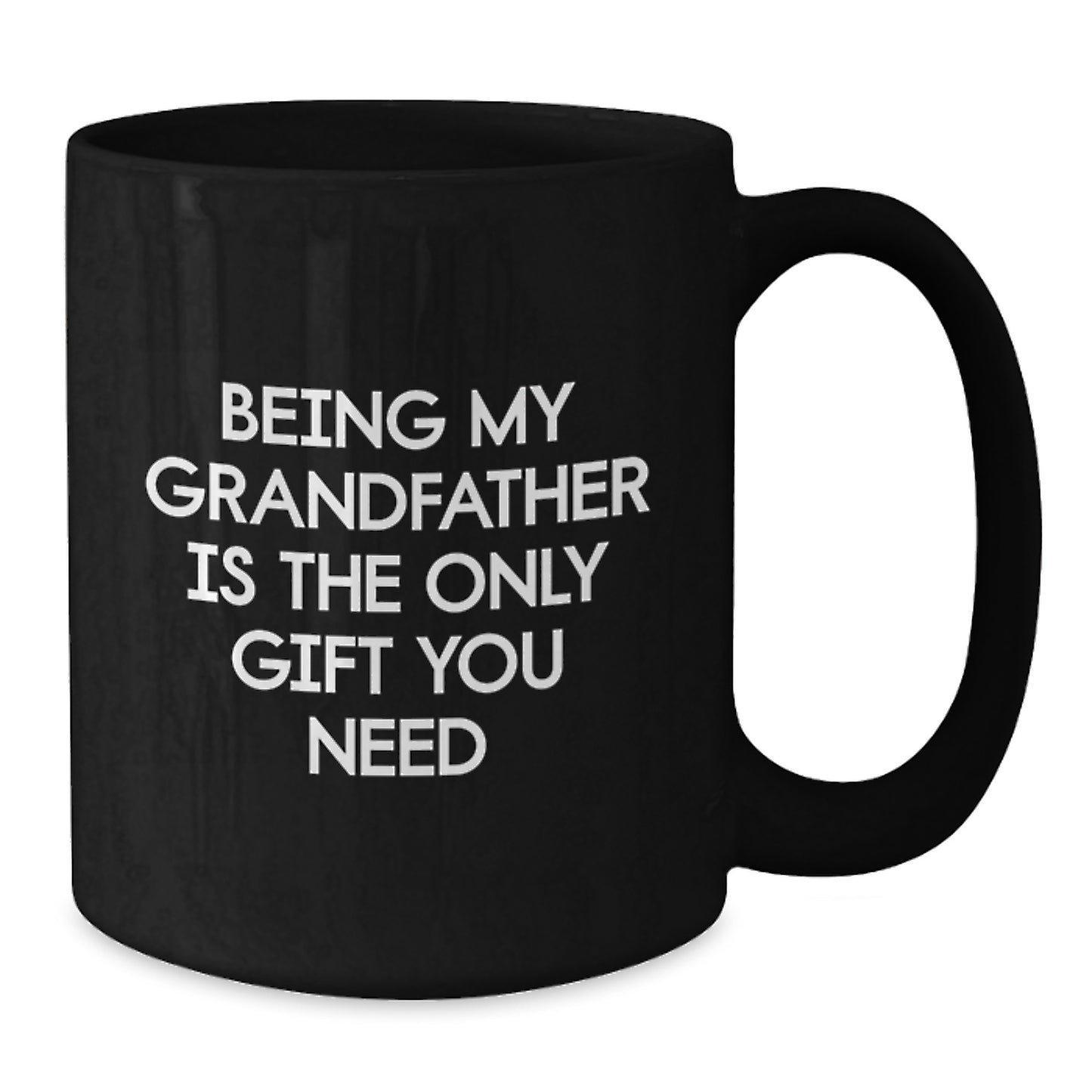 Grandfather Gifts from Men to Dads, Funny Black Coffee Mug for Christmas Unique Presents - Additional