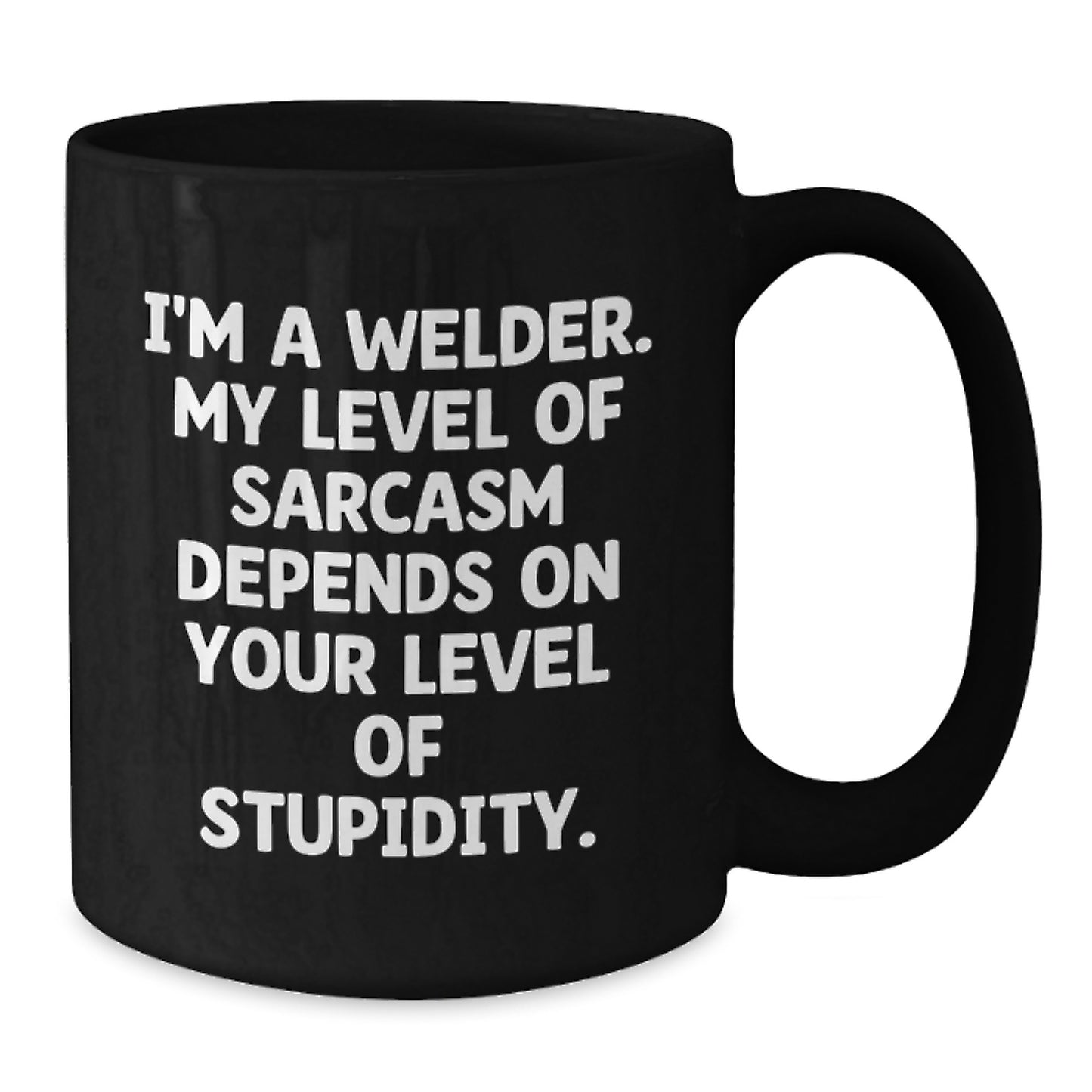 Funny Sarcasm Welder Black Coffee Mug Gifts from Friends for Men, Unique Christmas Unique Gifts - Additional