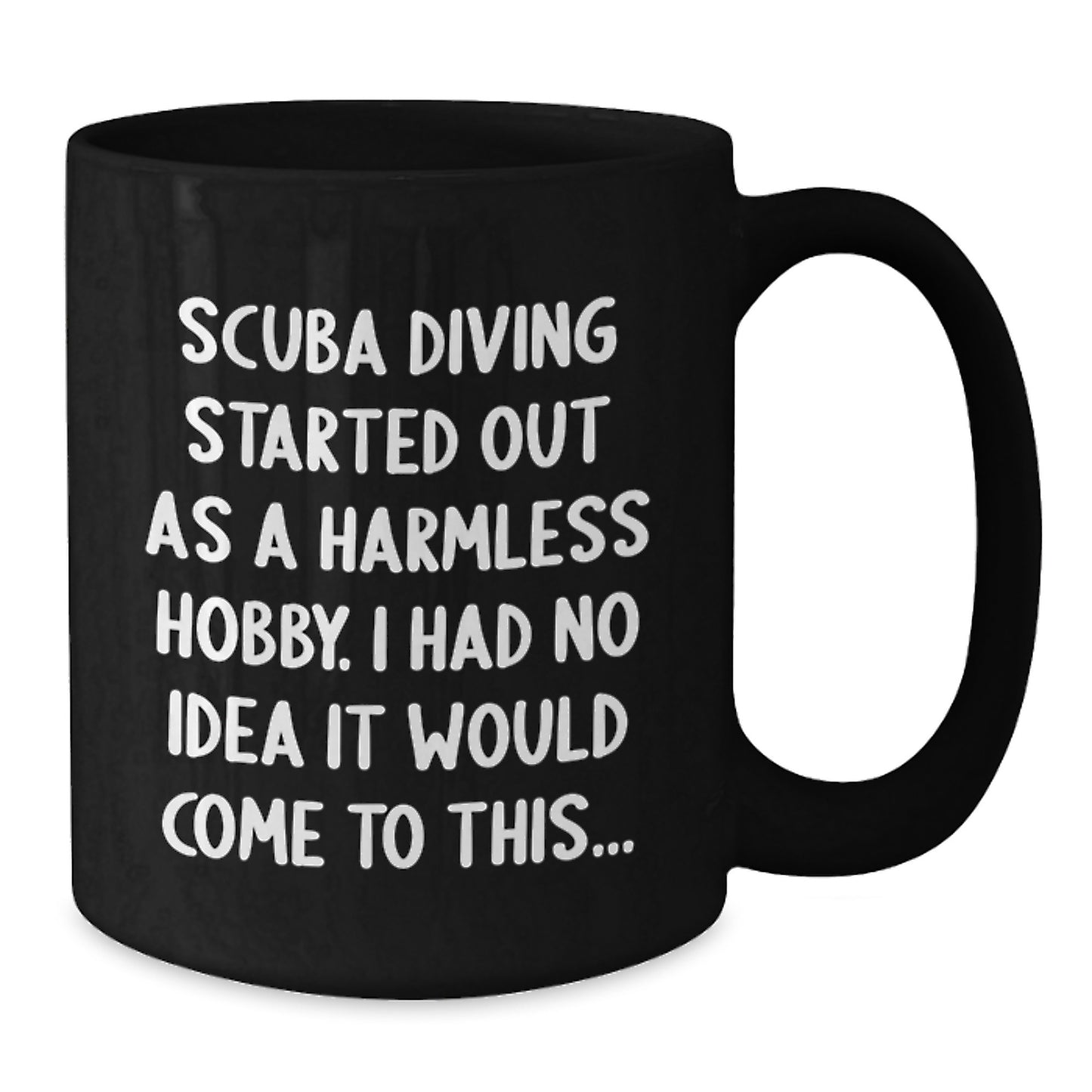 Scuba Diving Adventure Funny Gift Men Scuba Diving Black Coffee Mug Valentine's Unique - Additional