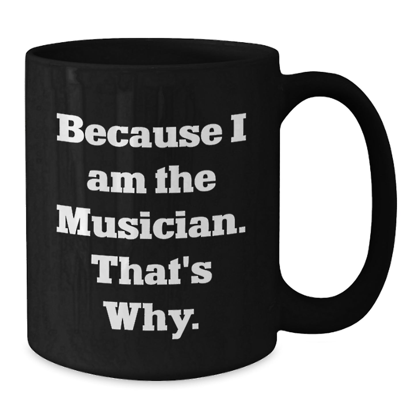 Funny Musician Gift Black Coffee Mug for Birthday Unique Presents from Friends to Musicians Men - Additional