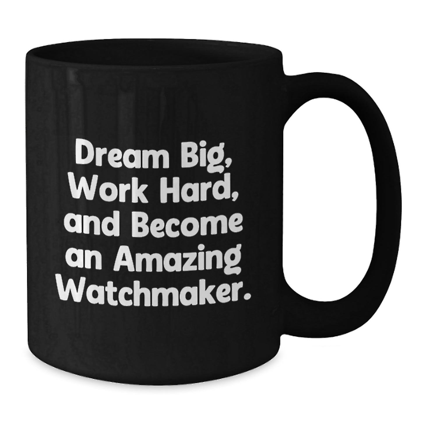 Funny Watchmaker Gifts for Men, Unique Black Coffee Mug for Watchmaker Friends, Graduation Unique Gifts from Family - Additional