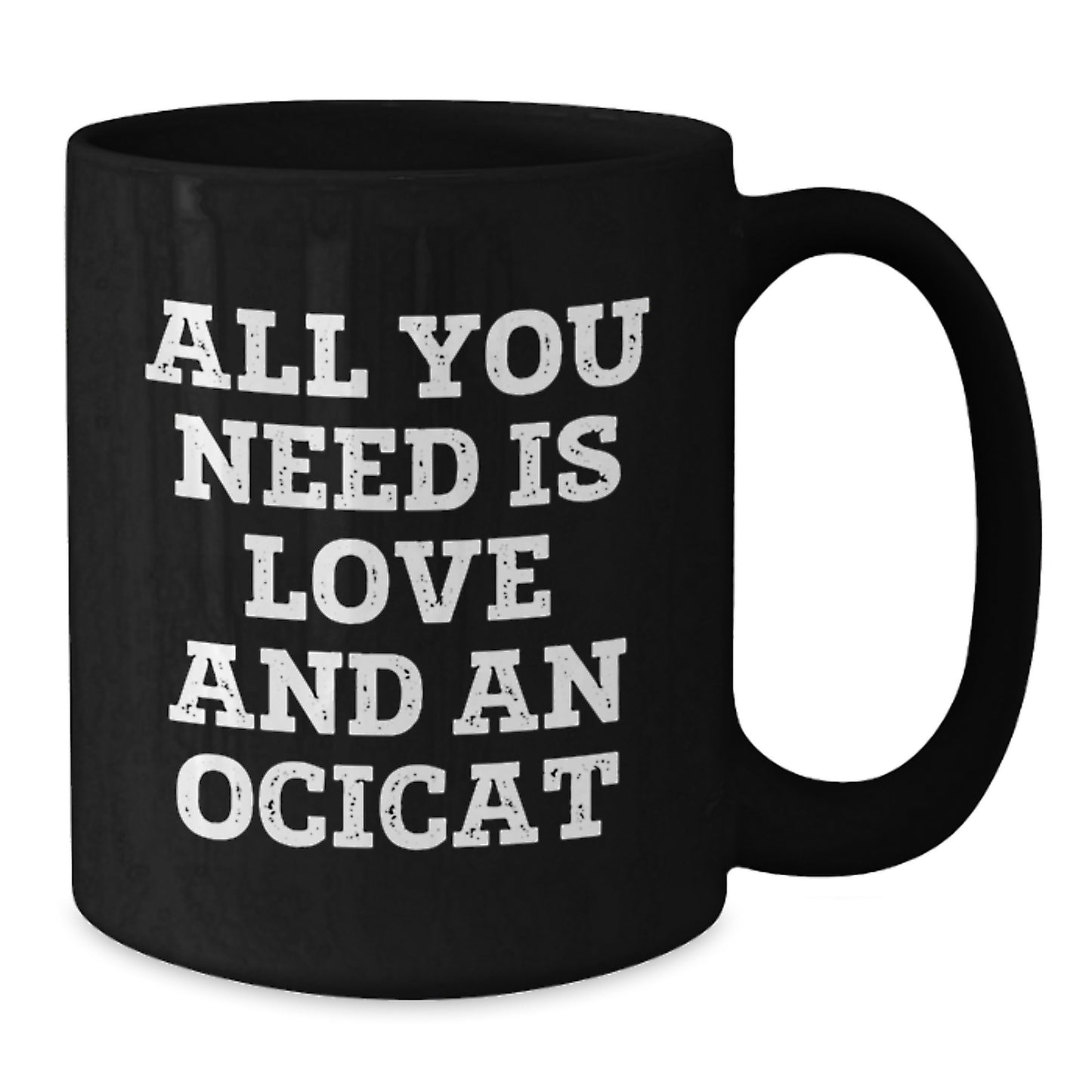 Ocicat Lovers Funny Gifts from Friends, Family, Coworkers, Black Coffee Mug for Men, Women, Graduation Unique Gifts for Him, Her - Additional