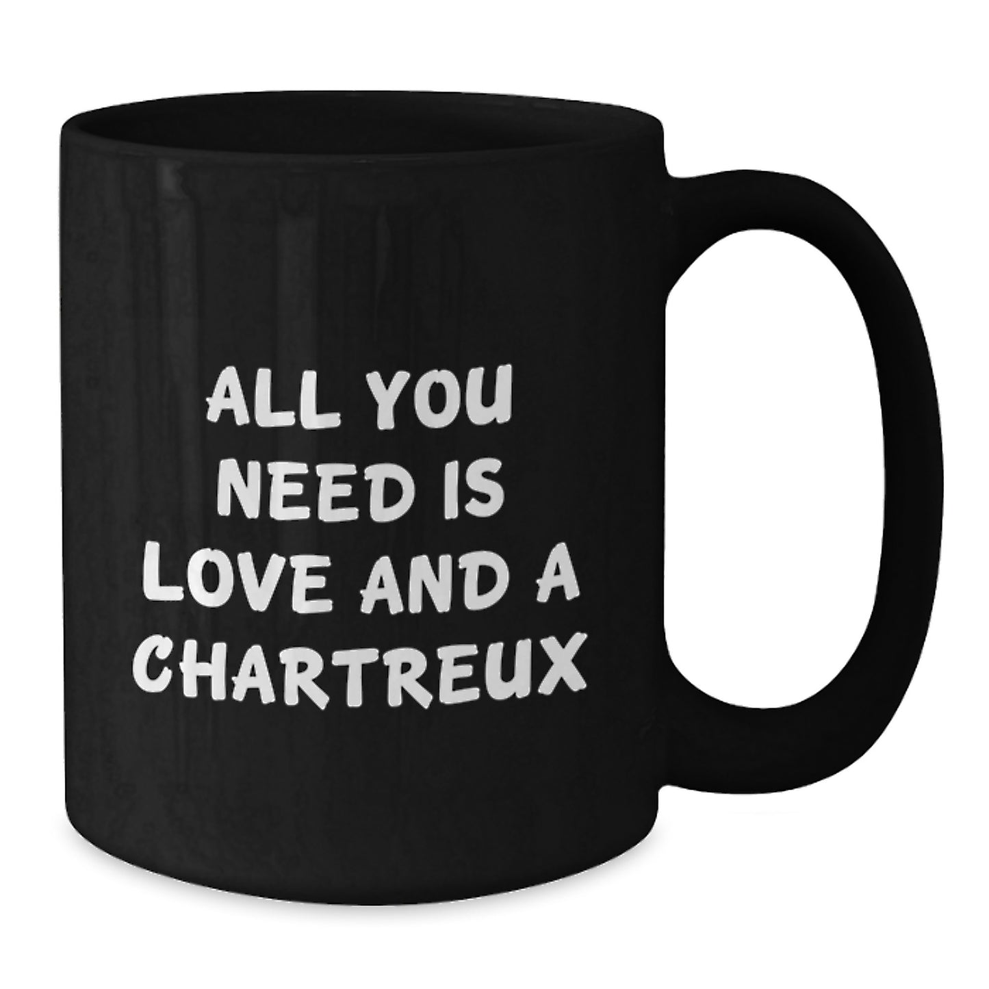 Funny Chartreux Cat Lover Gifts from Men to Women Friends Family for Christmas Unique Mugs Black Coffee Mug with All You Need Is Love And A Chartreux Quote - Additional