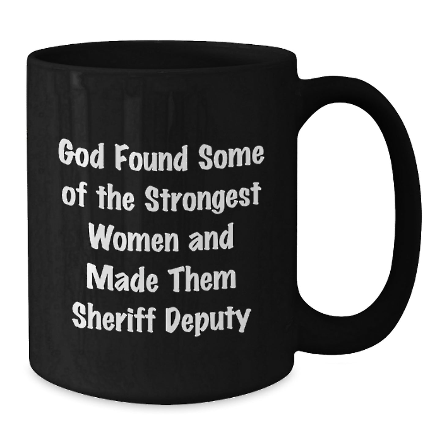 Funny Sheriff Deputy Christmas Unique Gifts for Men Women from Friends Coworkers Family - Black Coffee Mug - Additional