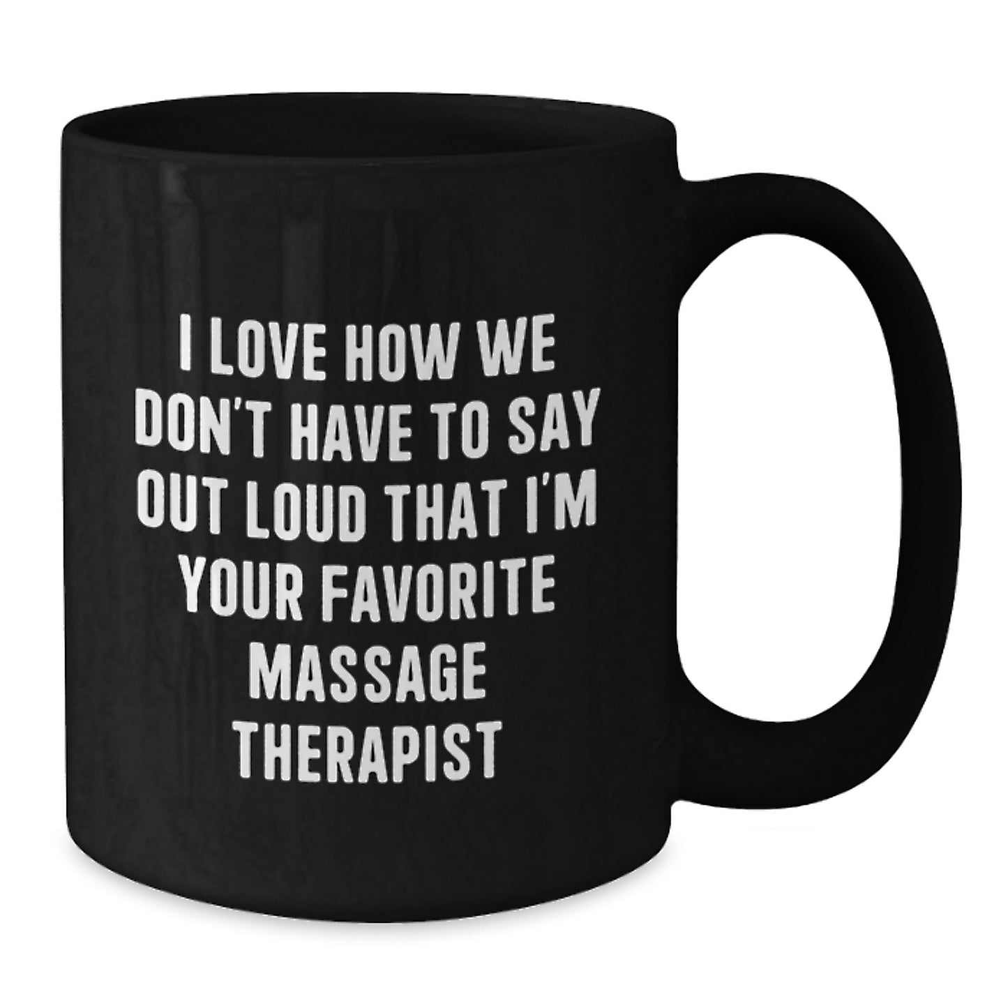 Funny Quote Gifts for Massage Therapist, Black Coffee Mug, Christmas Unique Gifts from Friends, Family, Coworkers - Additional