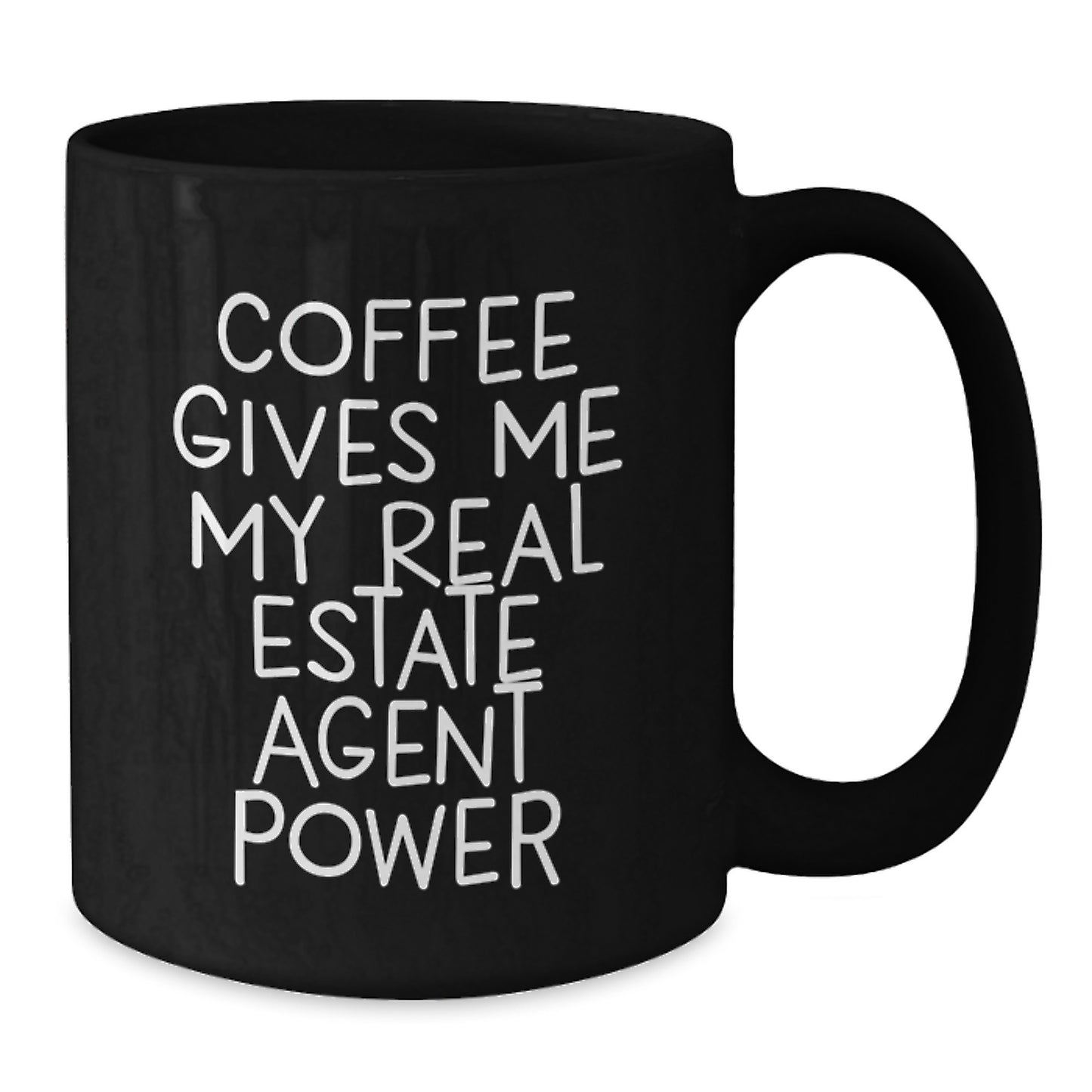 Funny Real Estate Agent Gifts for Christmas - Black Coffee Mug - Gifts from Coworkers for Real Estate Agent Friends - Additional