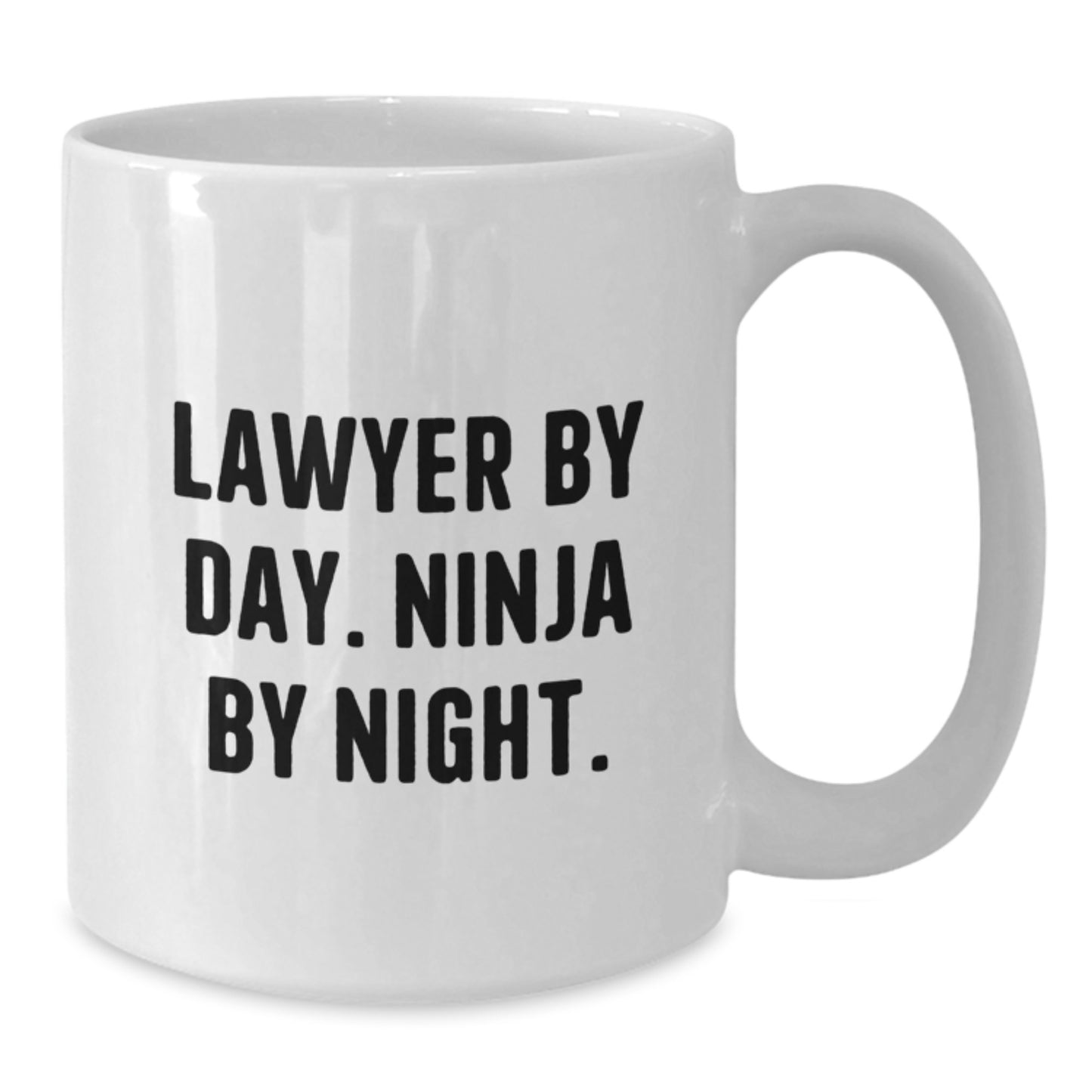 Funny Lawyer Gifts from Friends - White Coffee Mug with 'Lawyer By Day. Ninja By Night.' Quote for Men Graduation Unique Gifts - Additional