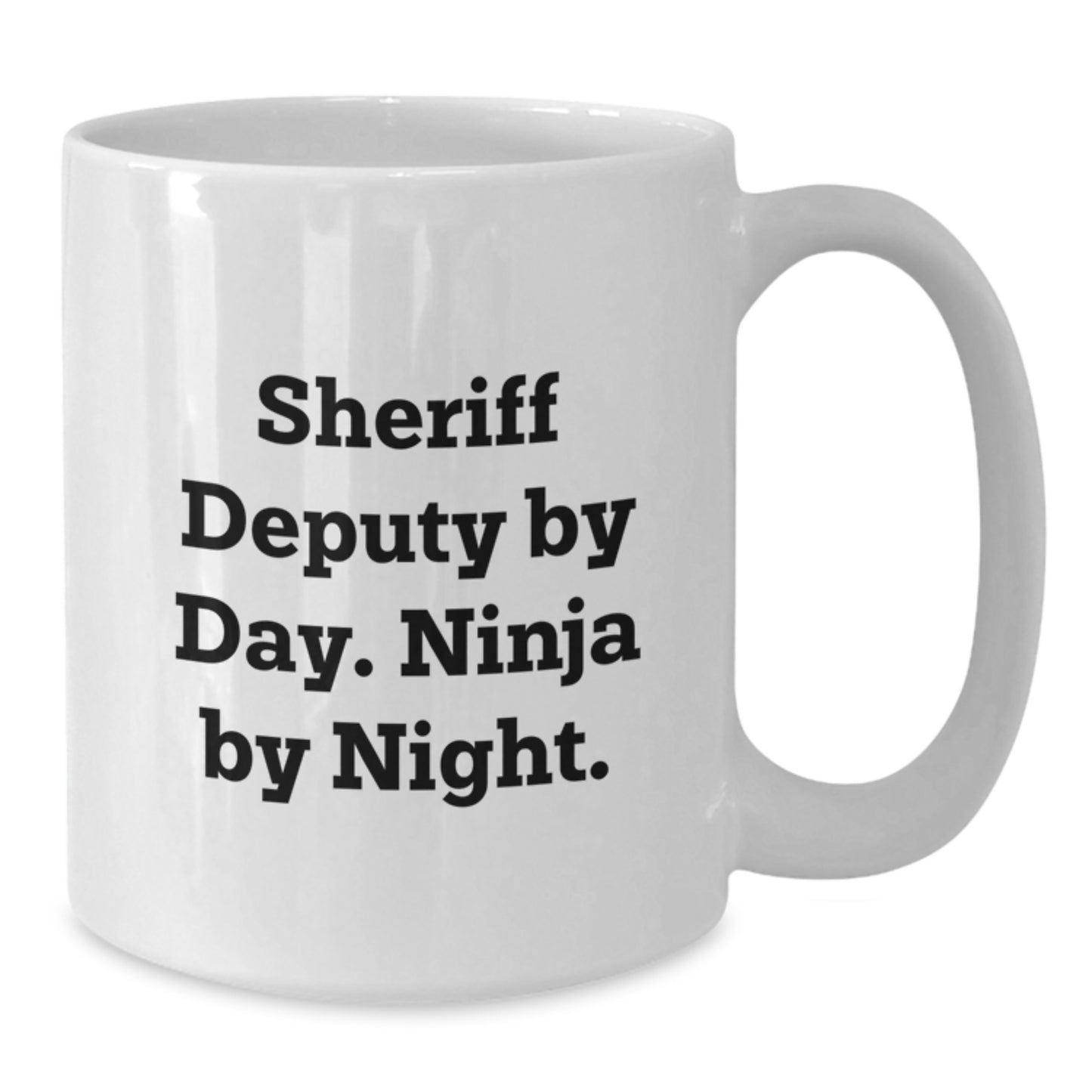 Sheriff Deputy Keepsake Mug for Him Birthday Gift White Ceramic 11oz - Additional
