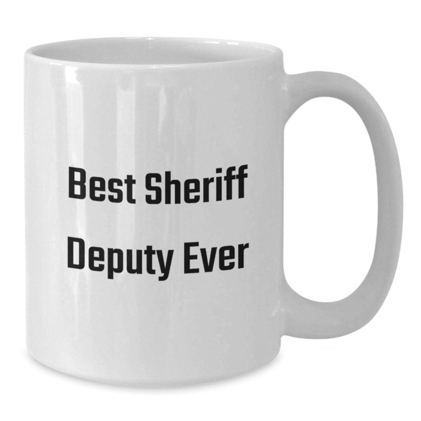 Sheriff Deputy Keepsake White Ceramic Coffee Mug for Him Birthday Gift - Additional