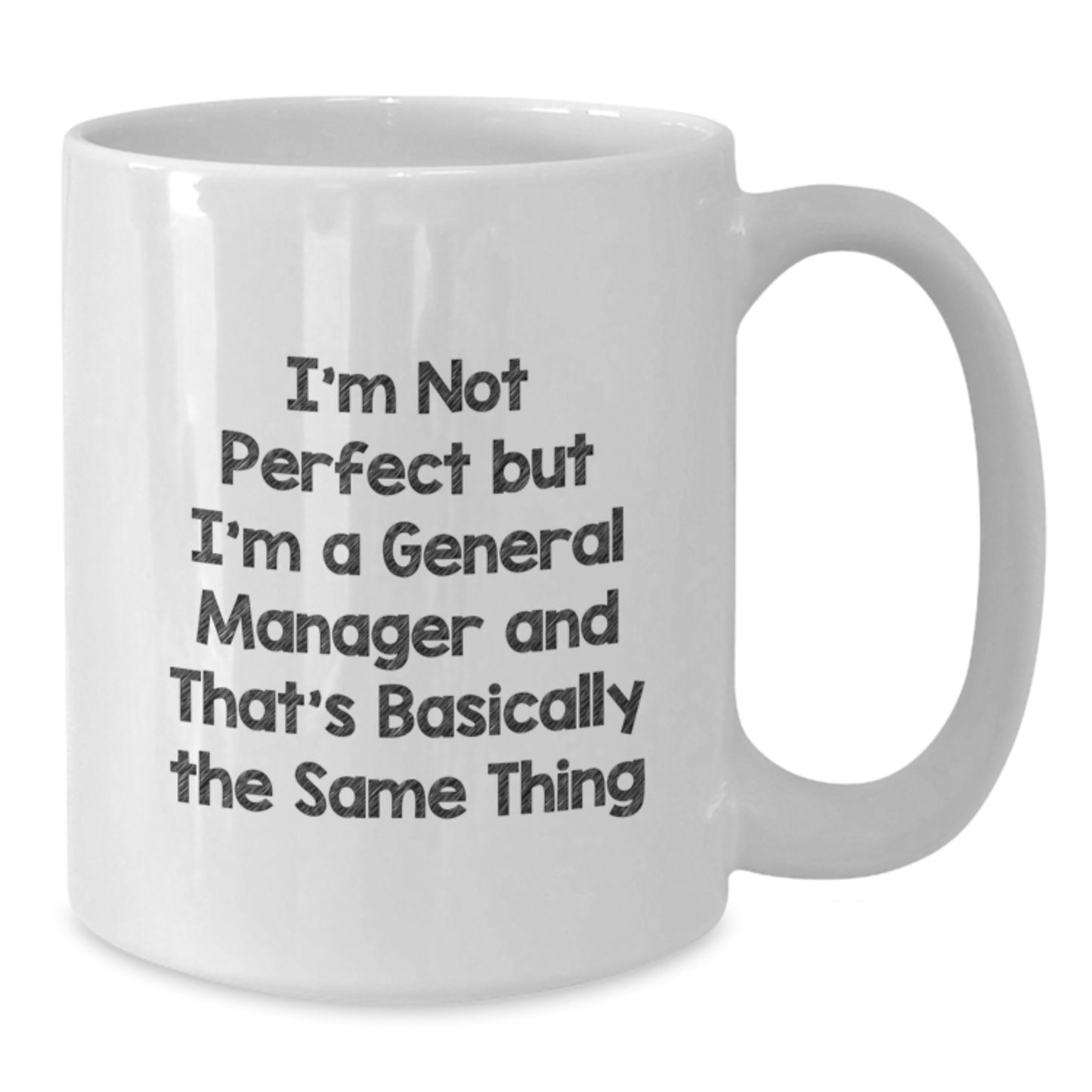 General Manager Keepsake Mug for Him Birthday Gift White 11oz Ceramic - Additional
