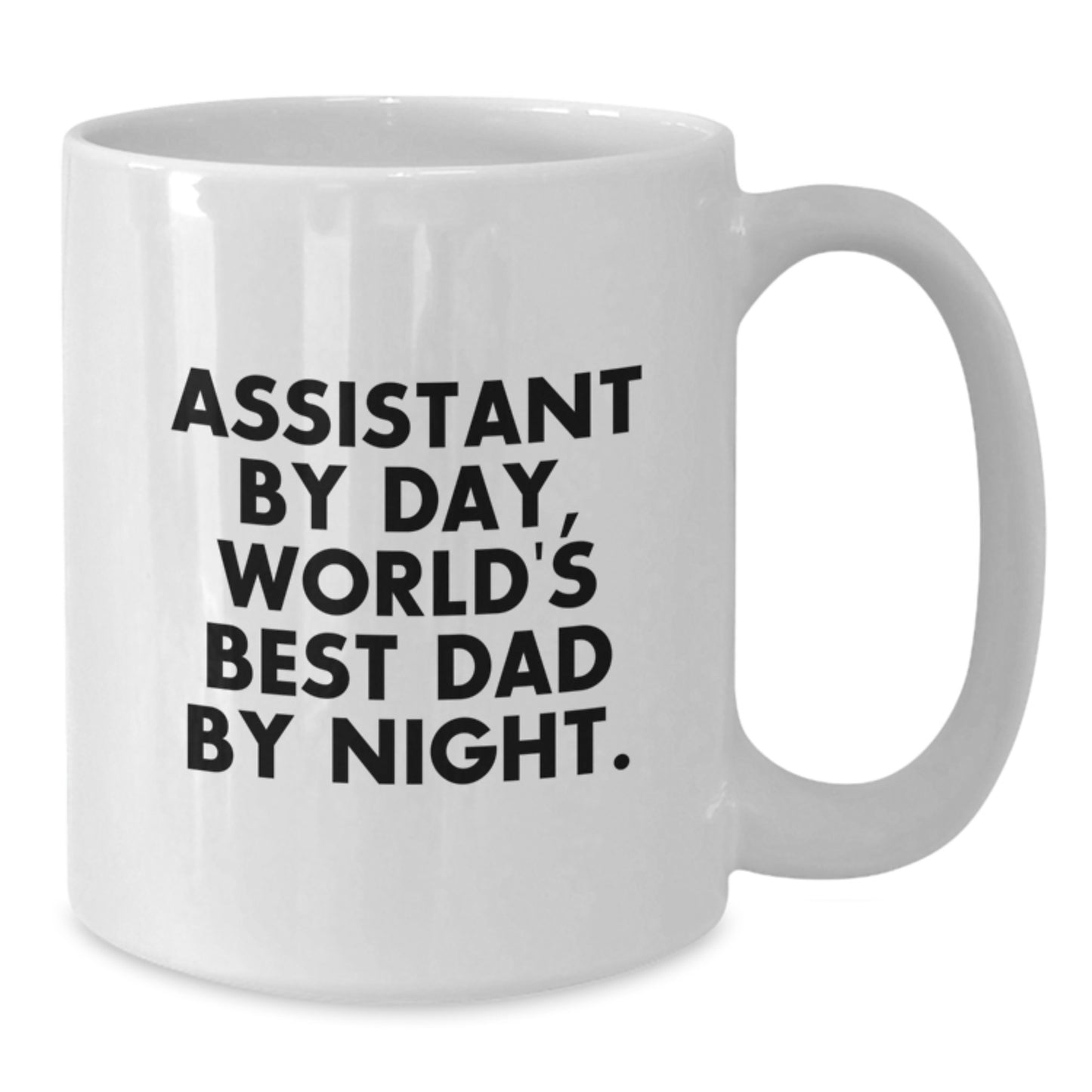 Novelty Mug – Assistant By Day, World's Best Dad By Night Birthday Gift - Additional