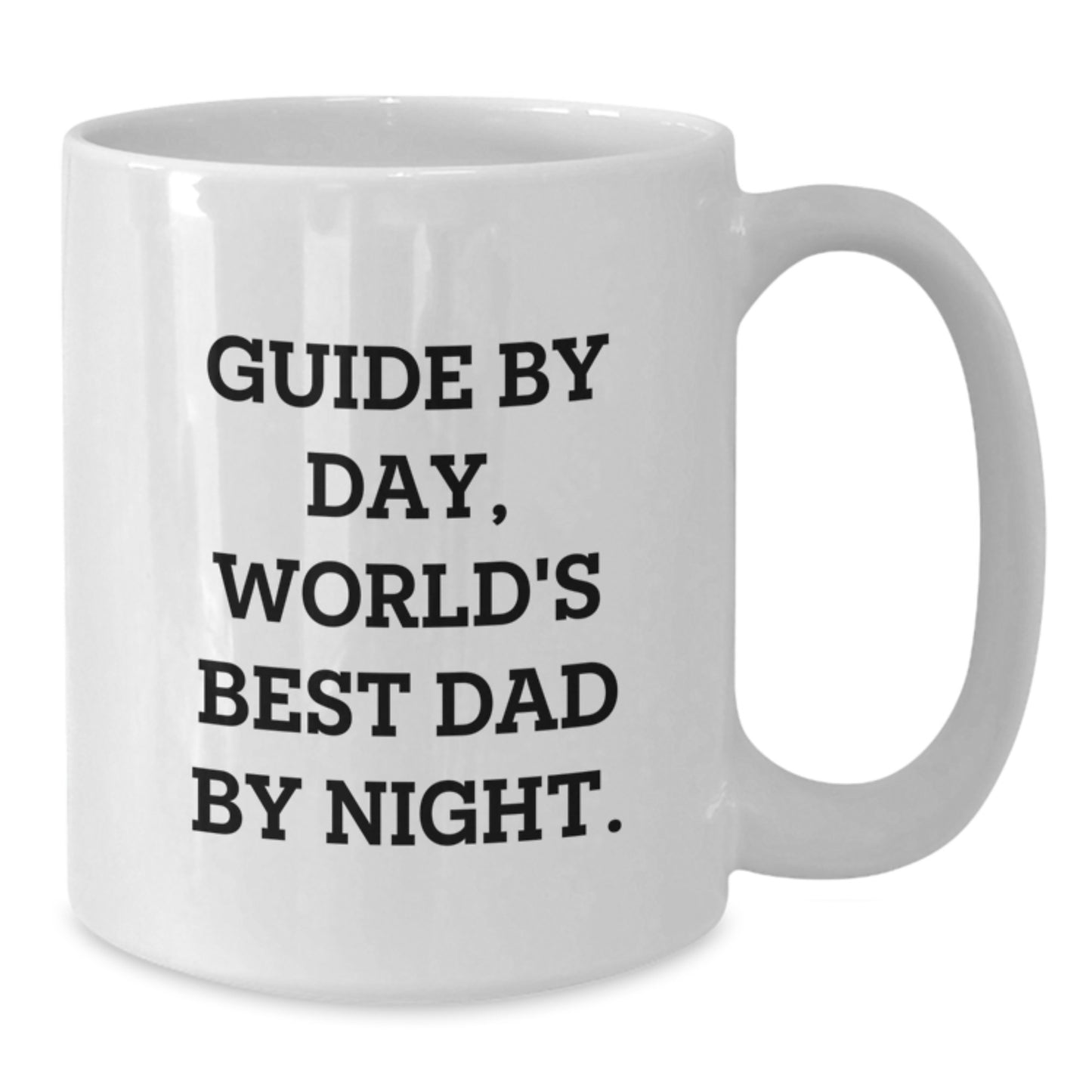 Dad Guide Keepsake Mug for Him Birthday Gift White 15oz Ceramic - Additional