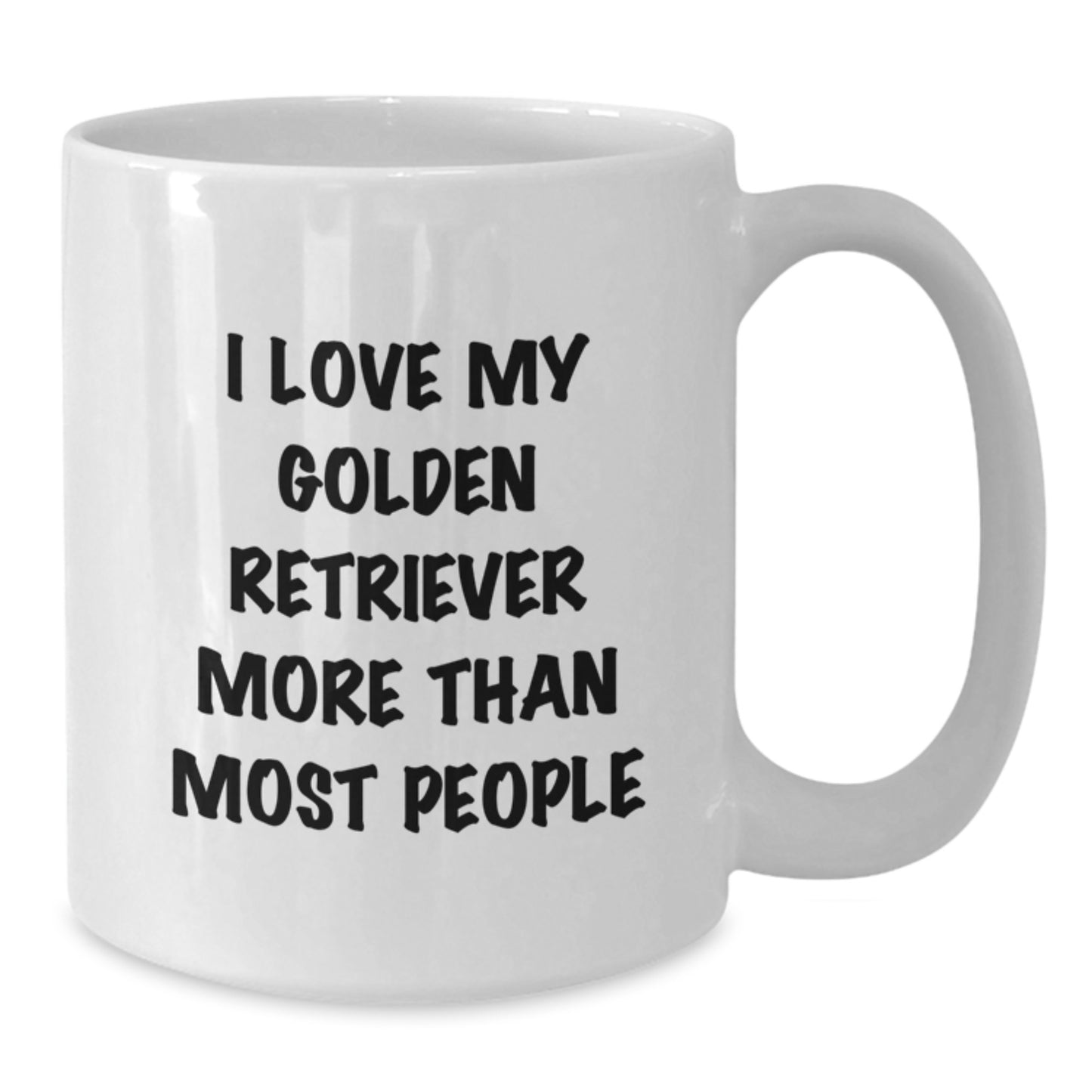 Funny Golden Retriever Dog Lover Gifts from Men to Friends - White Coffee Mug for Birthday Unique Presents - Additional