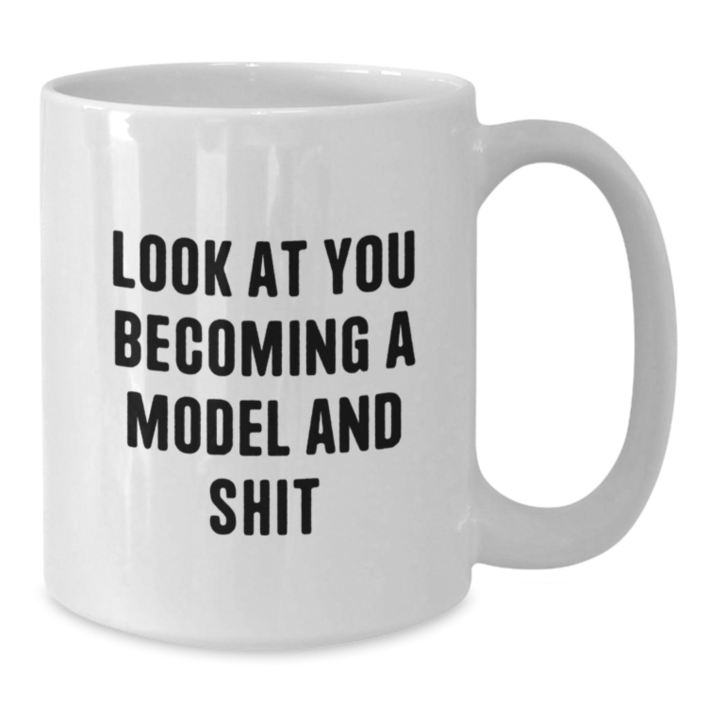 Gifts from Friends for Model Becoming - Funny White Coffee Mug for Graduation - Additional