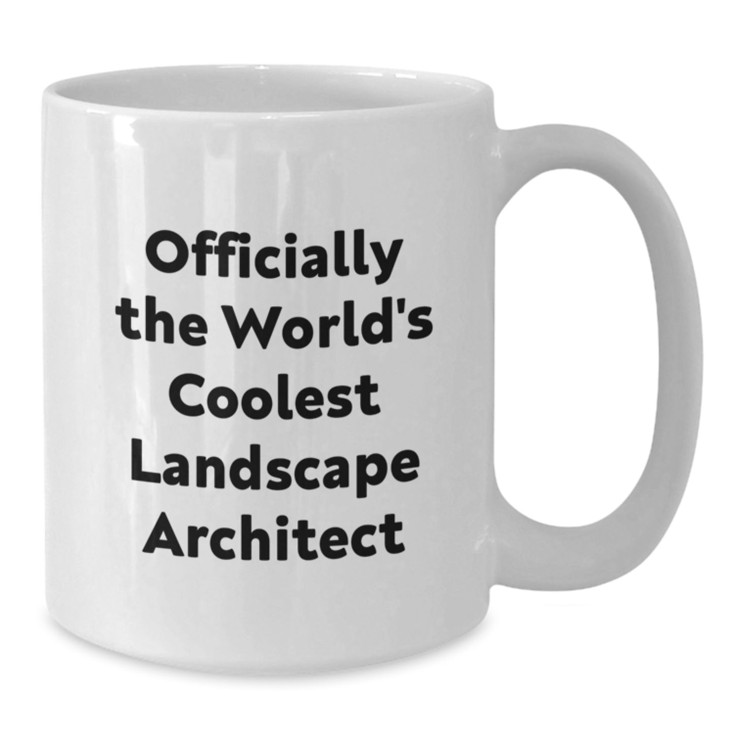 Funny Landscape Architect Gifts for Men, Women, Friends from Coworkers - Officially The World's Coolest Landscape Architect White Coffee Mug - Additional