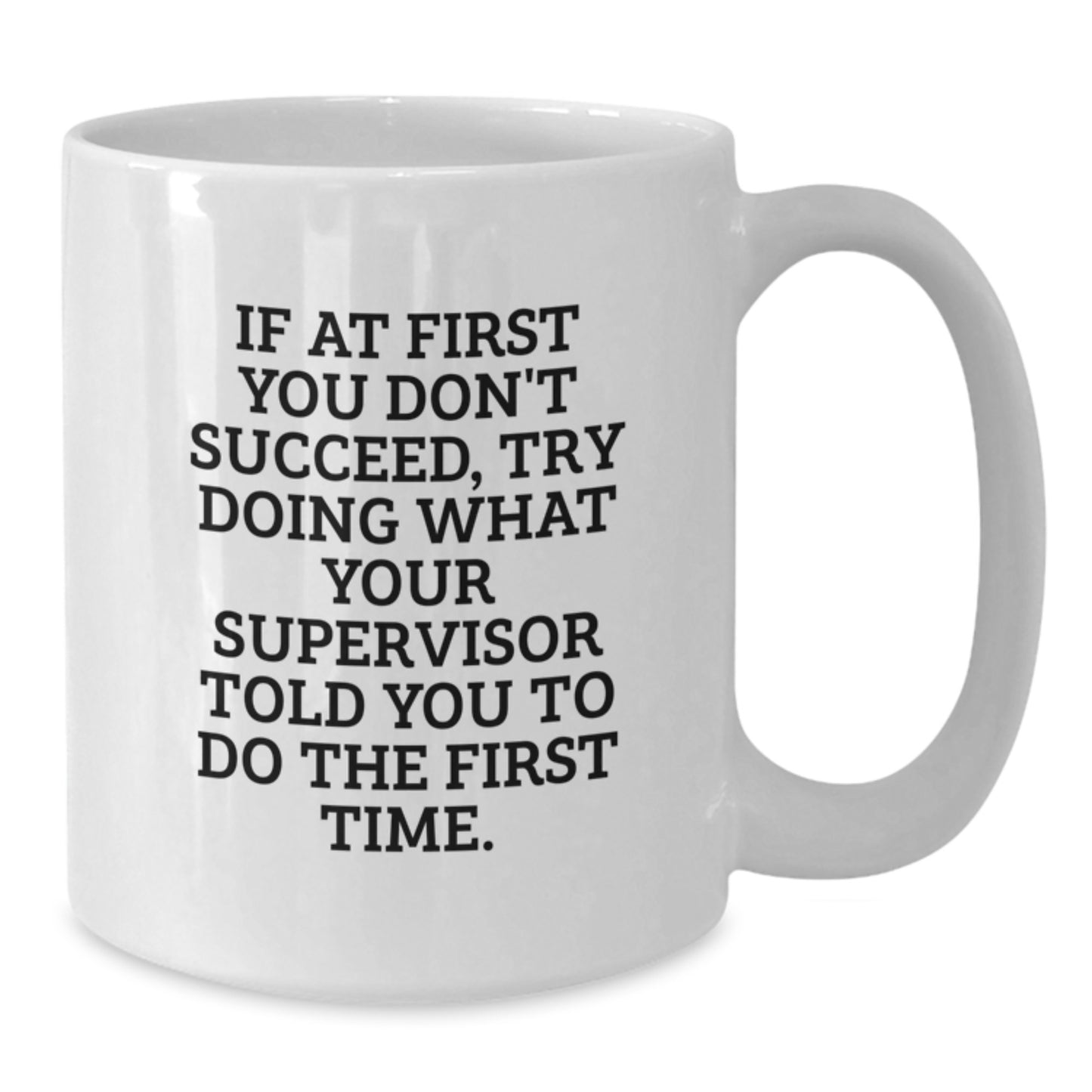 Funny Supervisor Gifts from Men to Women, Cute White Coffee Mugs for Christmas Unique Presents - Additional