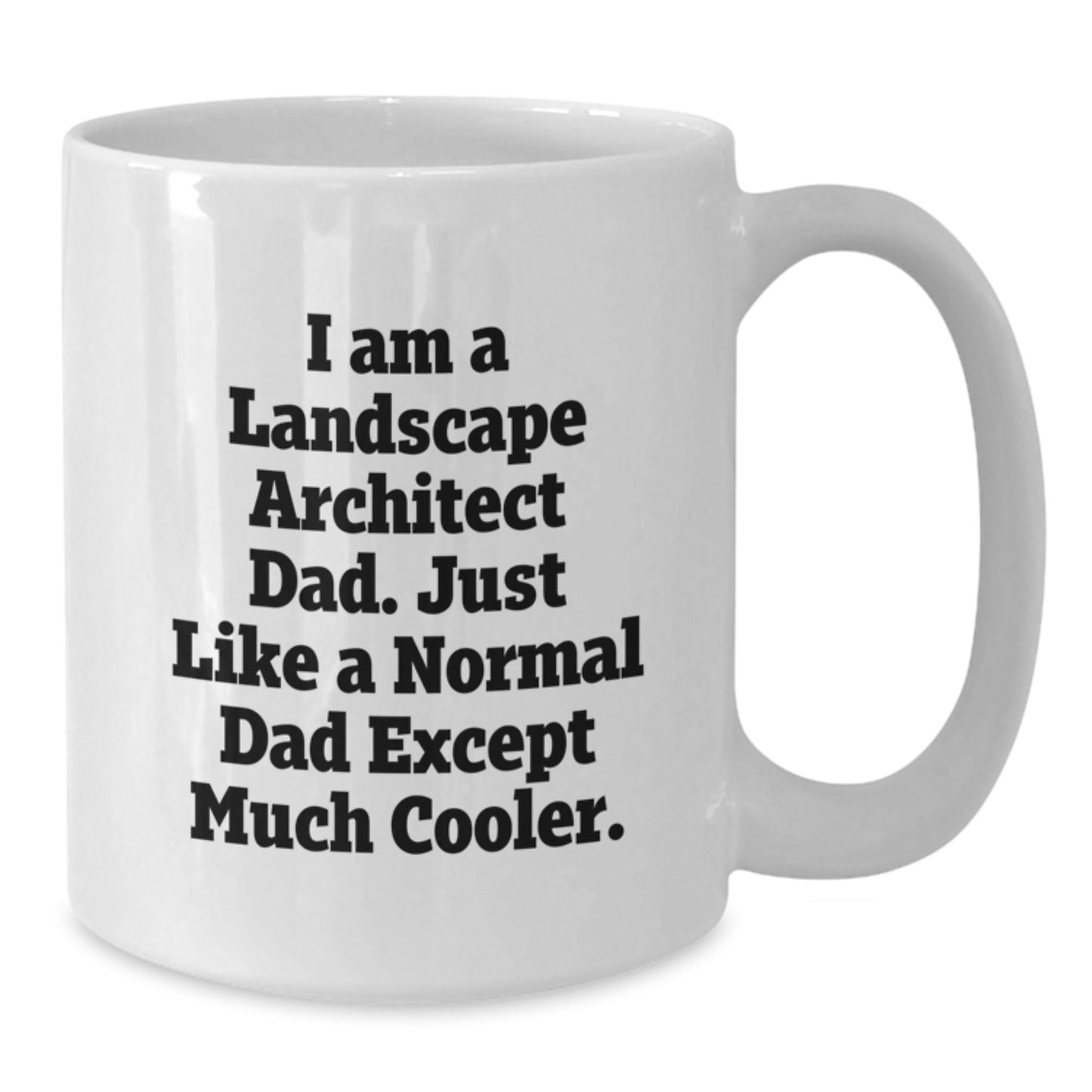 Funny Landscape Architect Gifts from Dad - White Coffee Mug for Landscape Architect Friends and Family - Birthday Unique Gifts for Dad - Landscape Architect Mug - Additional