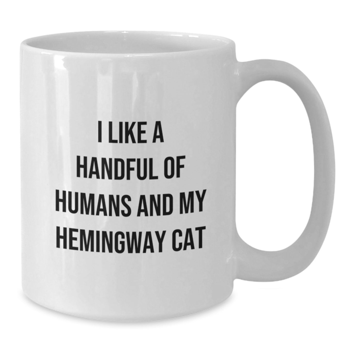 Hemingway Cat Humor White Coffee Mugs for Men, Funny Cat Lover Gifts from Friends, Valentine's Unique Gifts for Her - Additional