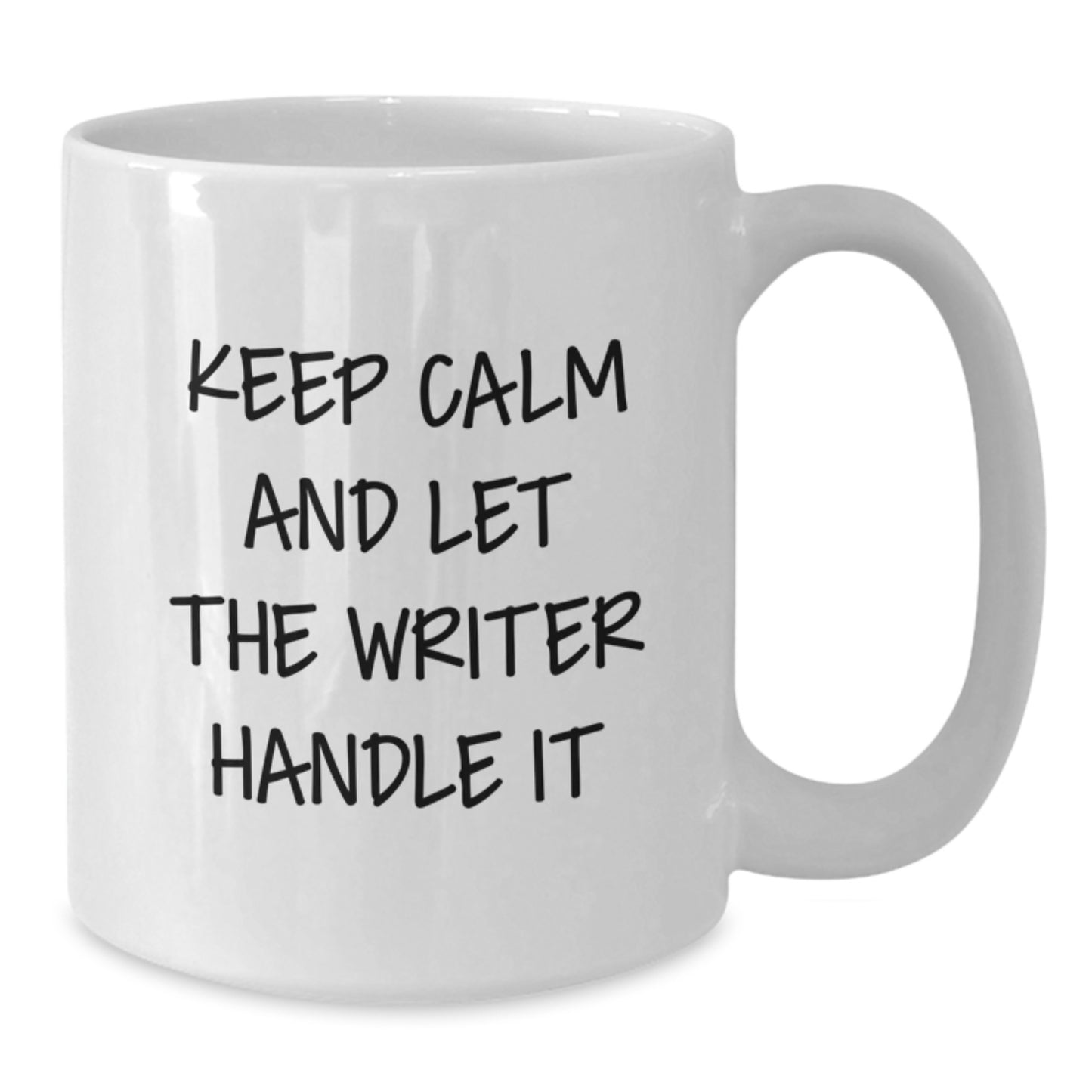 Funny Writer Gifts for Mom - Keep Calm And Let The Writer Handle It White Coffee Mug, 11oz or 15oz Ceramic Mug for Writers, Best Gift for Writer on Mother's Day - Additional