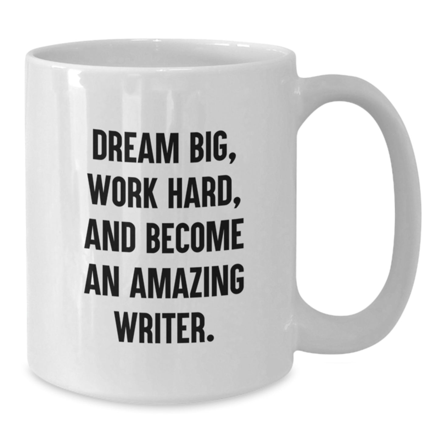 Writer Keepsake White Coffee Mug for Him Dream Big Graduation Gift - Additional