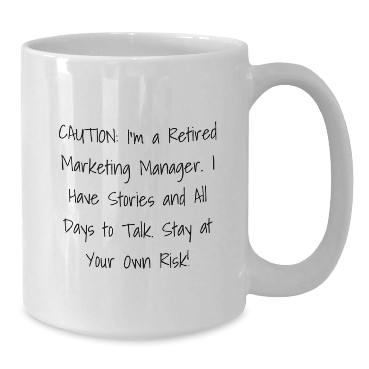 Funny White Coffee Mug for Marketing Manager Friends, Graduation Unique Gifts from Family, Friends, Coworkers, or Men, Women, Gift for Marketing Manager - Additional
