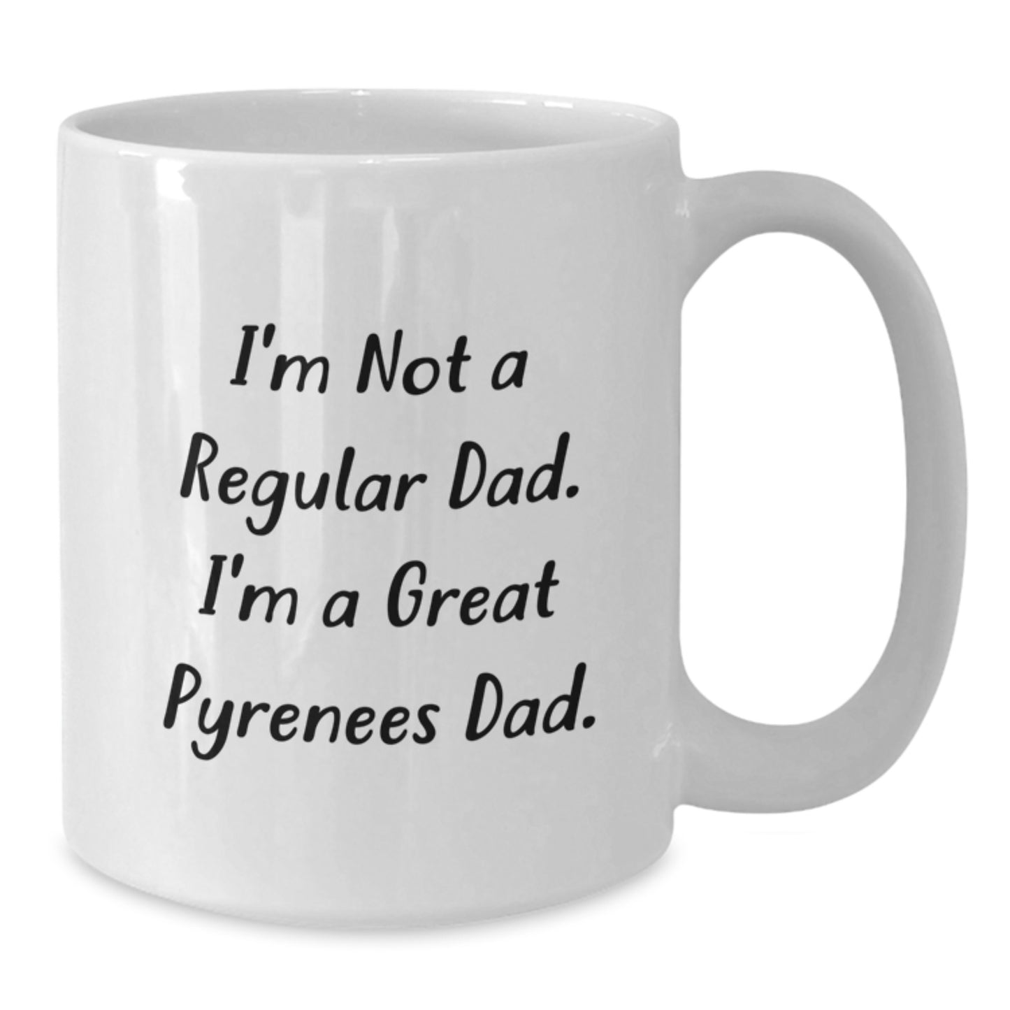 Funny Great Pyrenees Dog Gifts for Dad Valentine's Unique White Coffee Mugs from Men - Additional