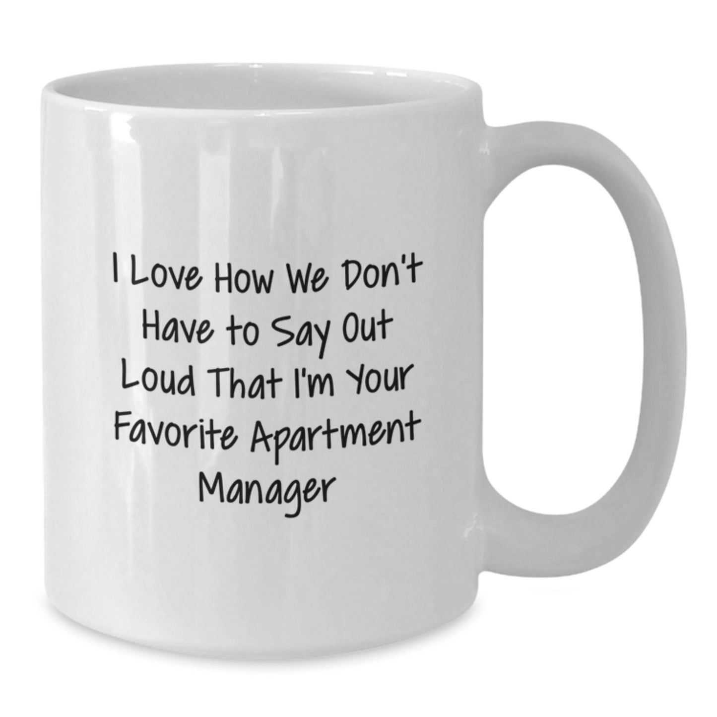 Funny Apartment Manager Gifts from Men to Women Friends Family Coworkers - White Coffee Mug for Apartment Manager, Great Graduation Unique Gifts for Apartment Manager - Additional