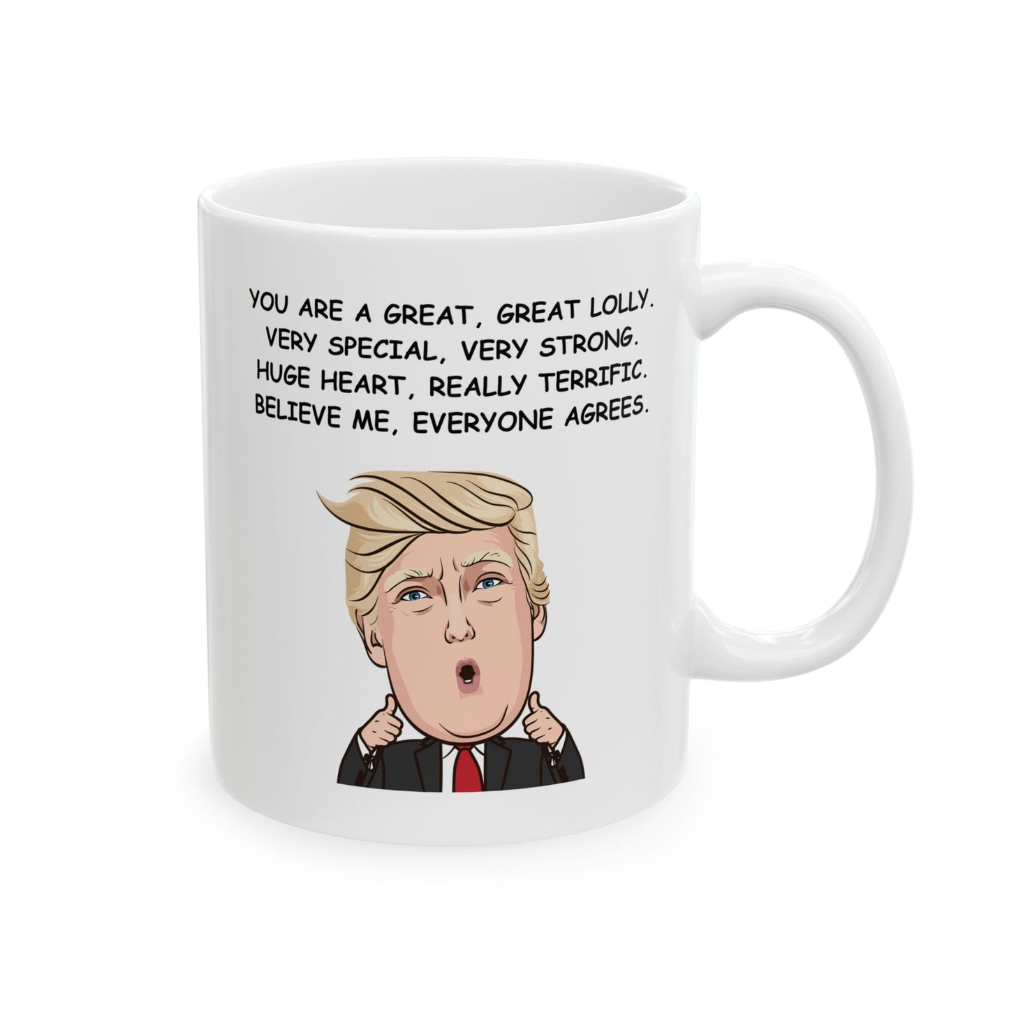 Grandma Funny Ceramic Coffee Mug - 'You Are A Great Lolly' Design | Christmas Gift