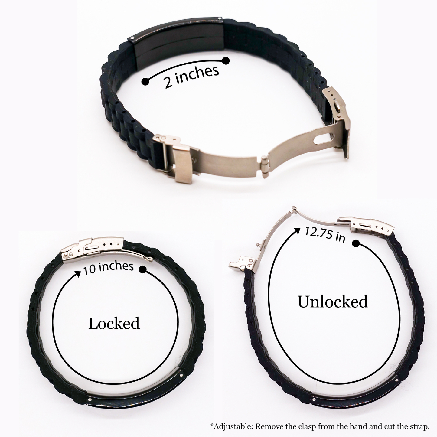 Crocheting Gifts from Gifts for Crocheting Lovers - Funny Quote Glide lock Clasp Black Stainless Steel Adjustable Bracelet, Perfect for Mother's Day Unique Gifts - Image 4