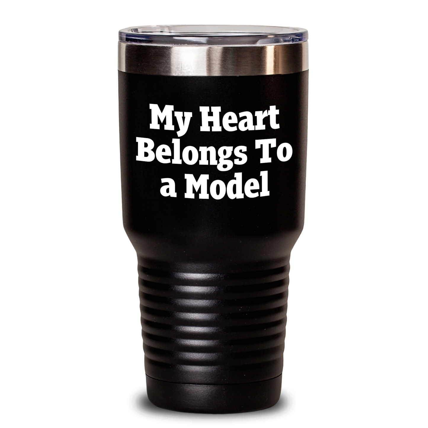 Funny Model Gifts from Friends - 'My Heart Belongs To A Model' Tumbler for Model Enthusiasts or Mother's Day Unique Gifts - Main