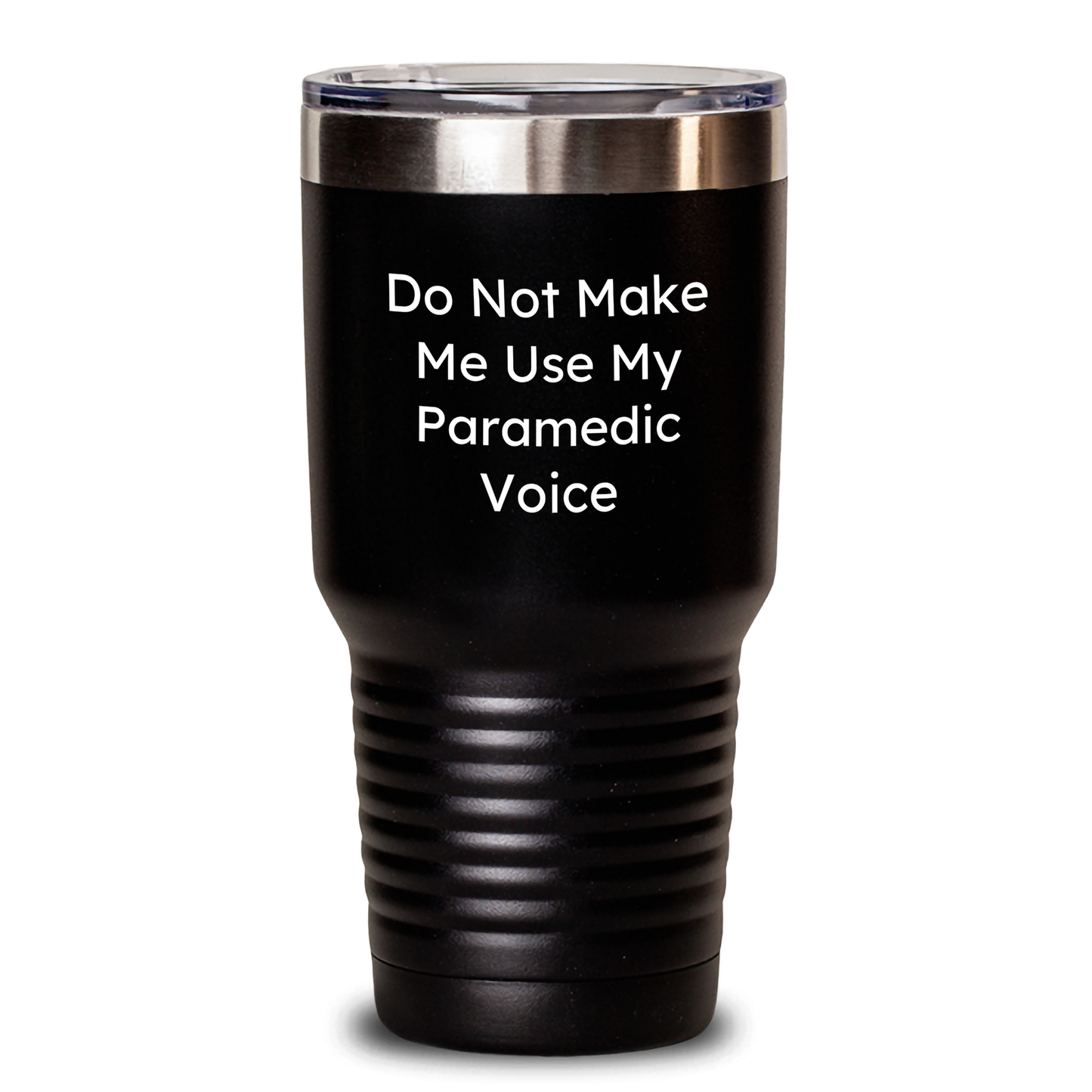Funny Rescue Worker Gifts from Men to Rescue Worker Friends on Mother's Day - Do Not Make Me Use My Rescue Worker Voice Tumbler, 20oz or 30oz Capacity - Main