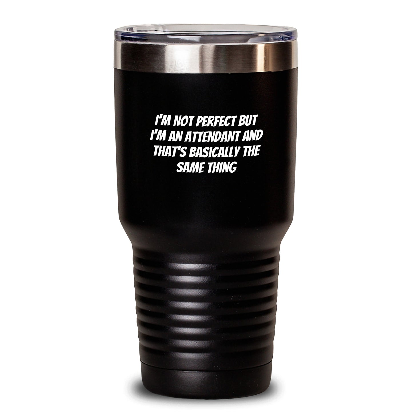 Funny Attendant Gifts from Friends for Attendant with Tumbler I'm Not Perfect Quote, Graduation Unique Gifts for Attendant - Main