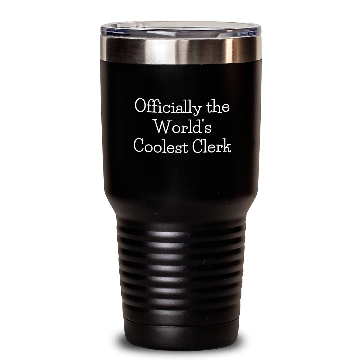 Funny Clerk Gifts from Friends, World's Coolest Clerk Tumbler for Men, Unique Christmas Unique Gifts for Clerk - Main