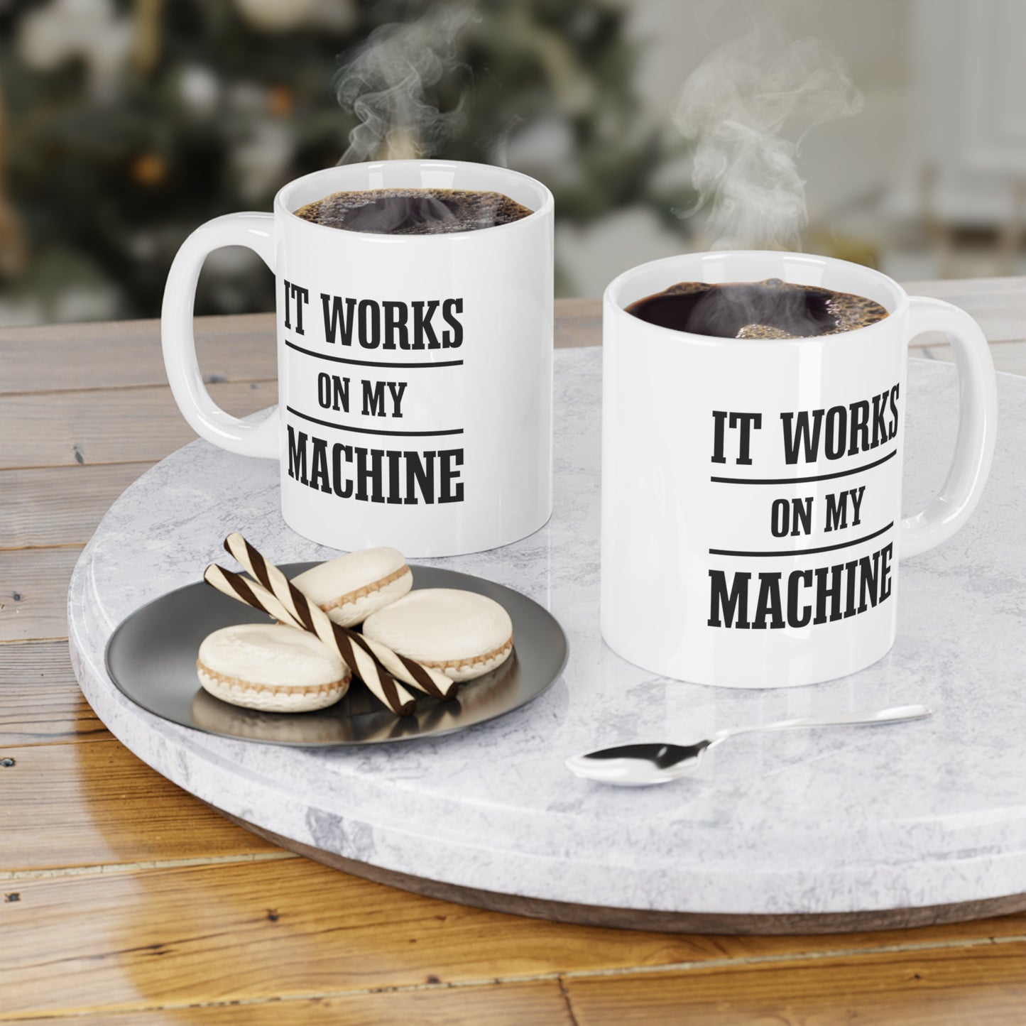 Geek Programmer Coffee Mug - It Works on My Machine | Tech Gift
